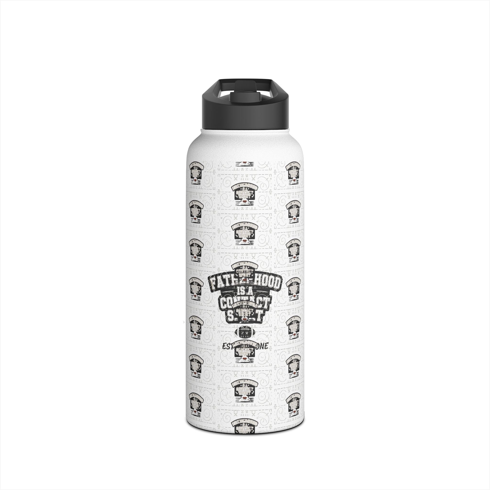 Fatherhood Is a Contact Sport Stainless Steel Water Bottle — Father’s Day Gift