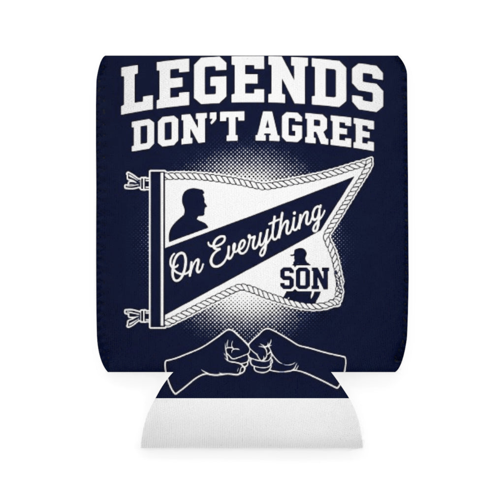 Father vs Son Sports Rivalry Can Cooler Sleeve