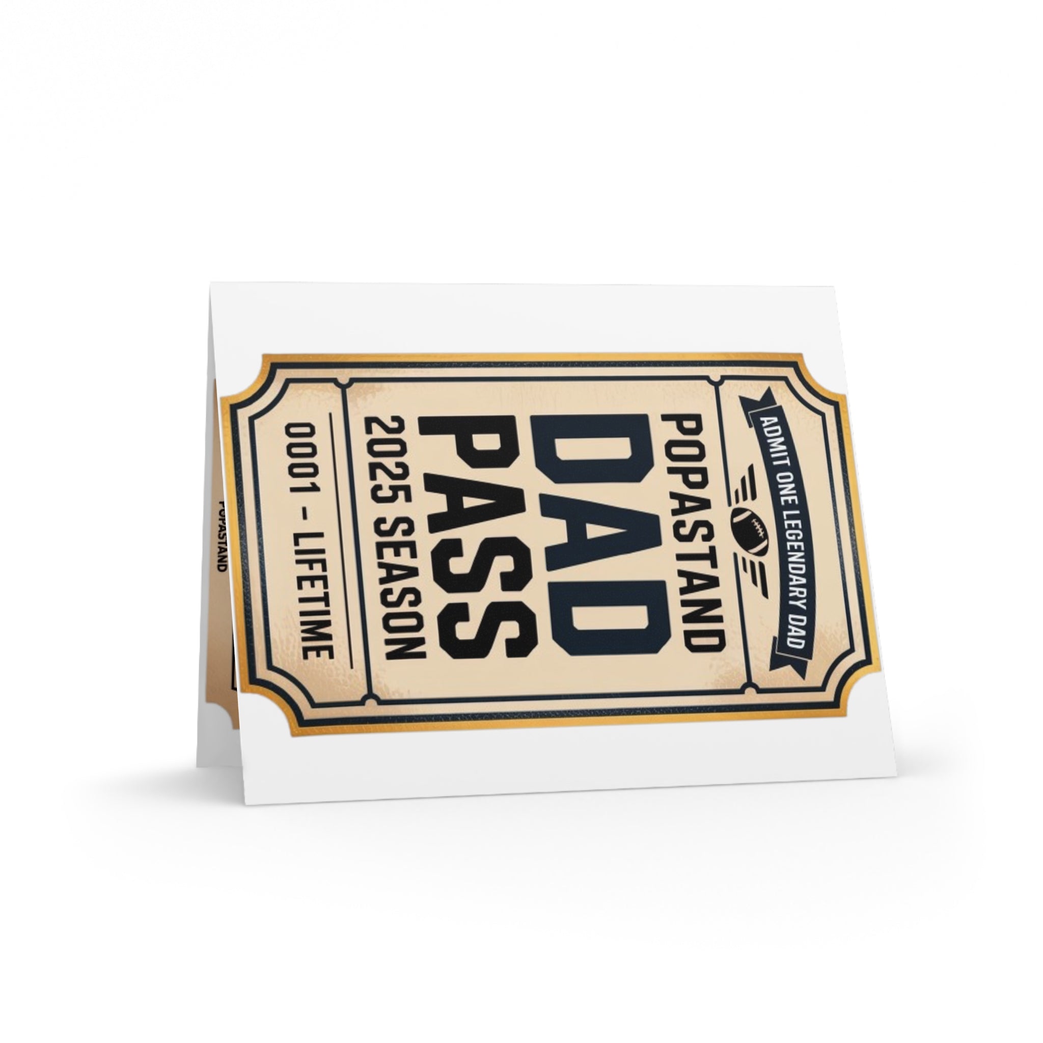 Greeting Cards Set Gold Foil Style - POPASTAND DAD PASS 2025 Season