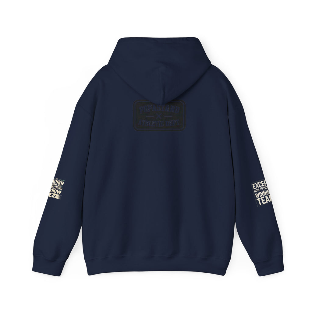 Vintage 1970s College Football Hoodie - Fatherhood is a Contact Sport