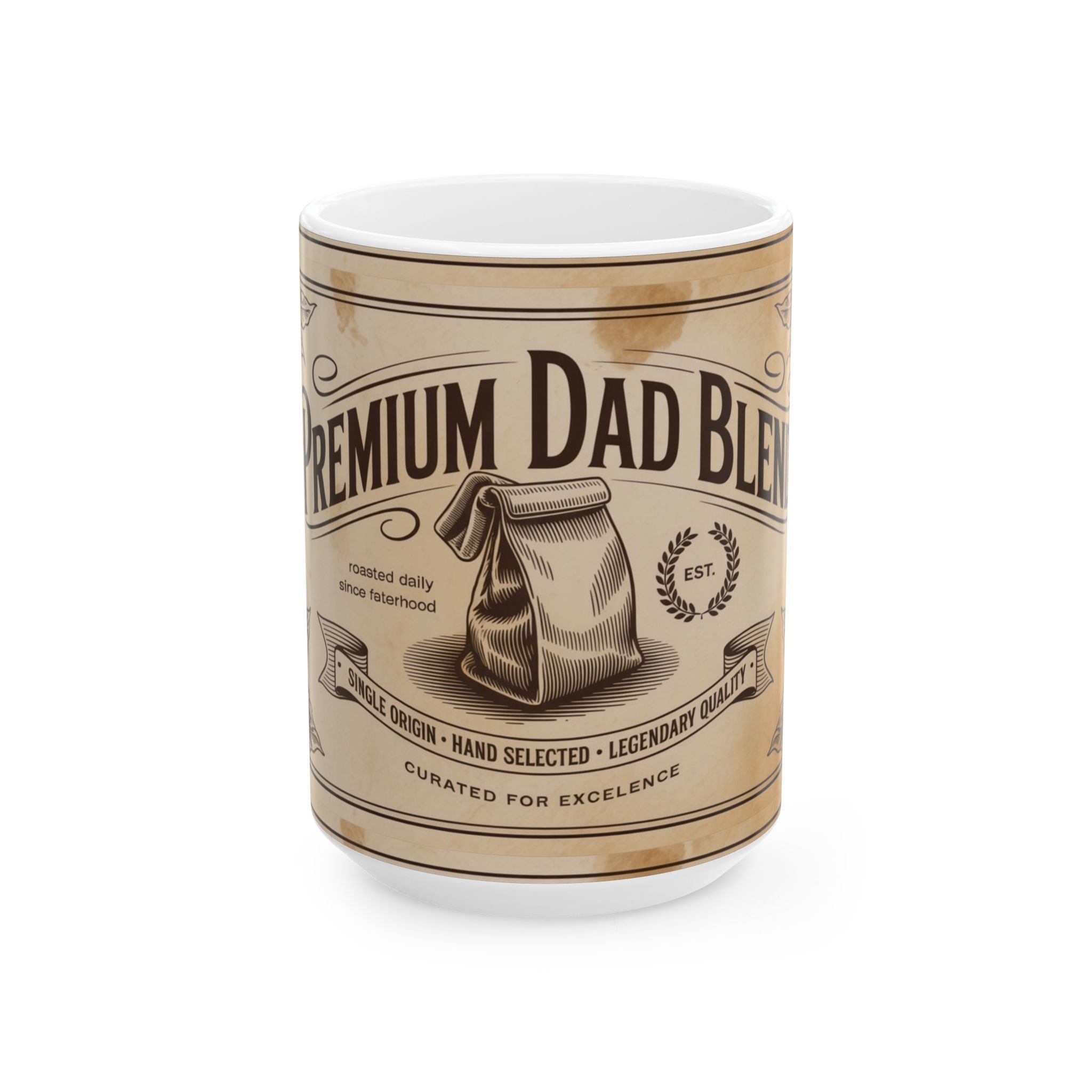 Premium Dad Blend Ceramic Mug, (11oz, 15oz)