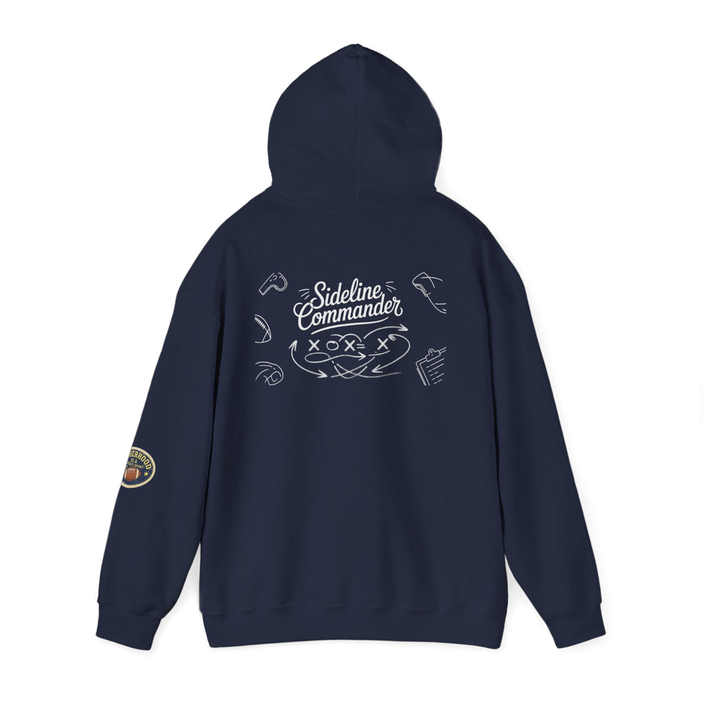 Sideline Commander Sports Parent Playbook  Hoodie — Athletic Team Spirit Sweatshirt