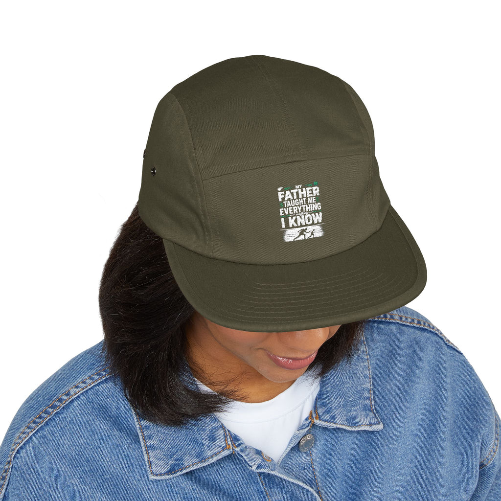 Embroidered 5 Panel Cap - Dad Rivalry Design