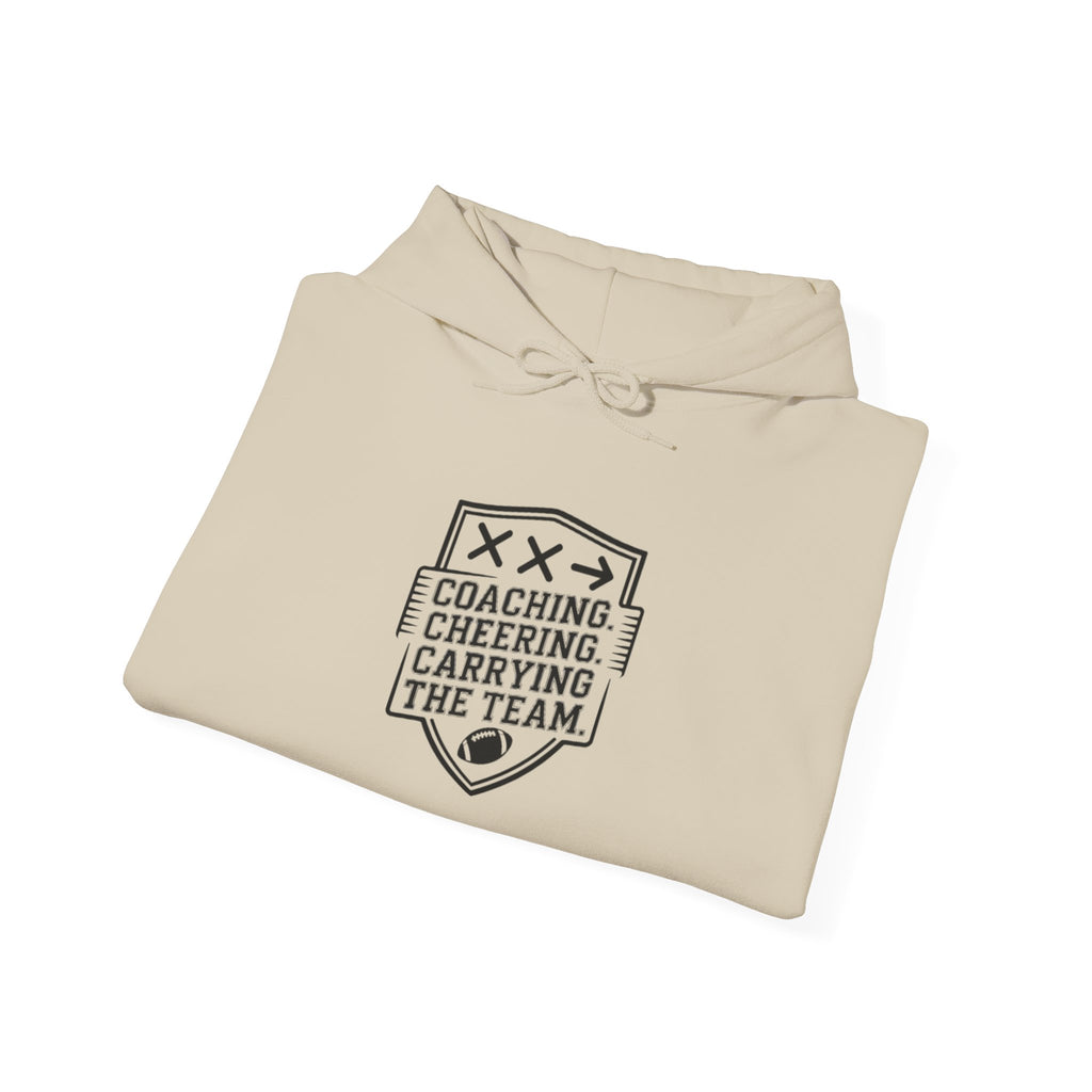 Sideline Commander Sports Parent Playbook  Hoodie — Athletic Team Spirit Sweatshirt
