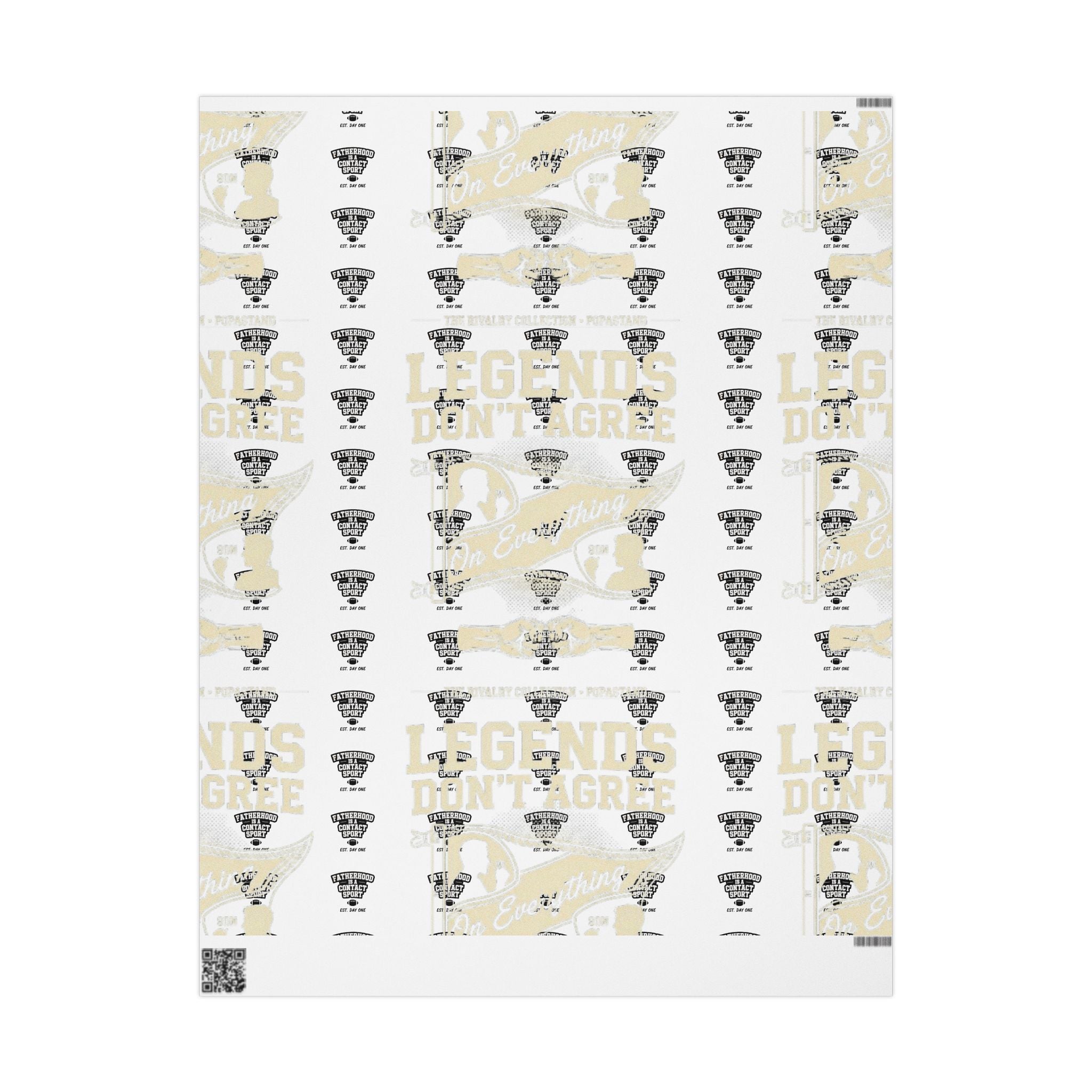 Gift Wrap - Fatherhood Contact Sport Design