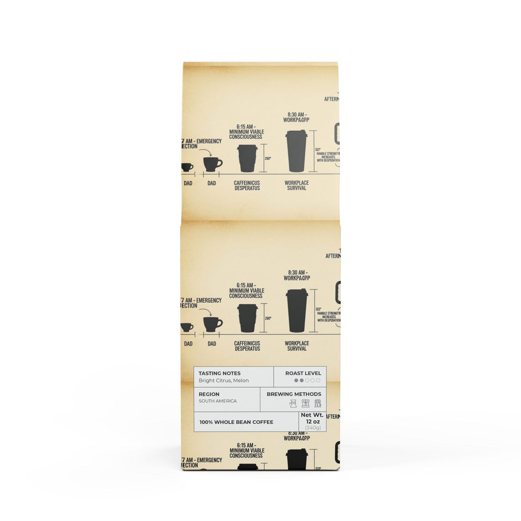 THE COFFEE EVOLUTION CHART Colombia Single Origin Coffee (Light-Medium Roast)