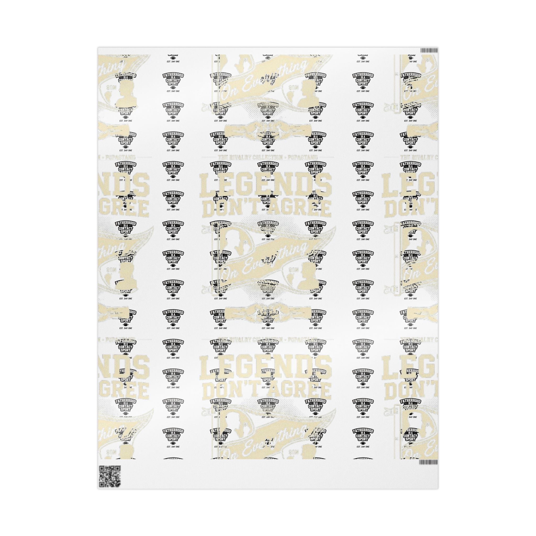 Gift Wrap - Fatherhood Contact Sport Design
