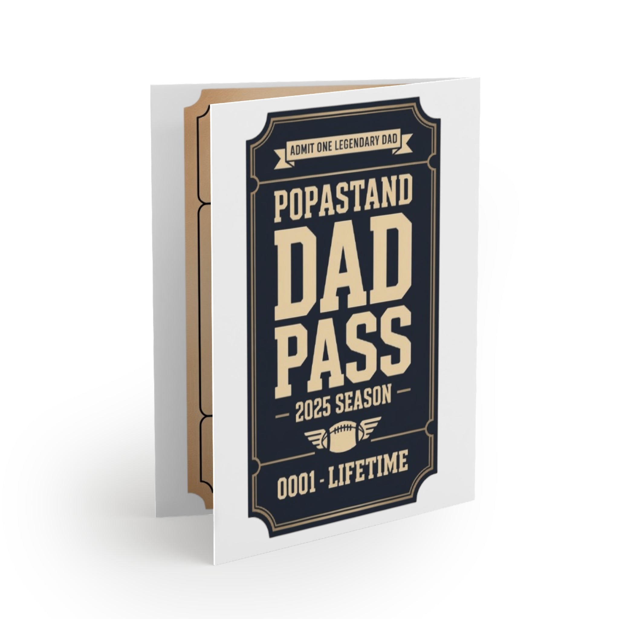 Greeting Cards Set Gold Foil Style - POPASTAND DAD PASS 2025 Season