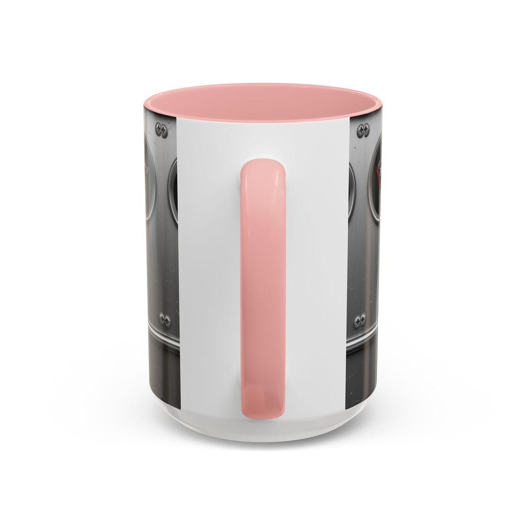 Accent Coffee Mug — "Premium Dad Fuel: Legendary Dad Mode Activated" Vintage Gauge Design