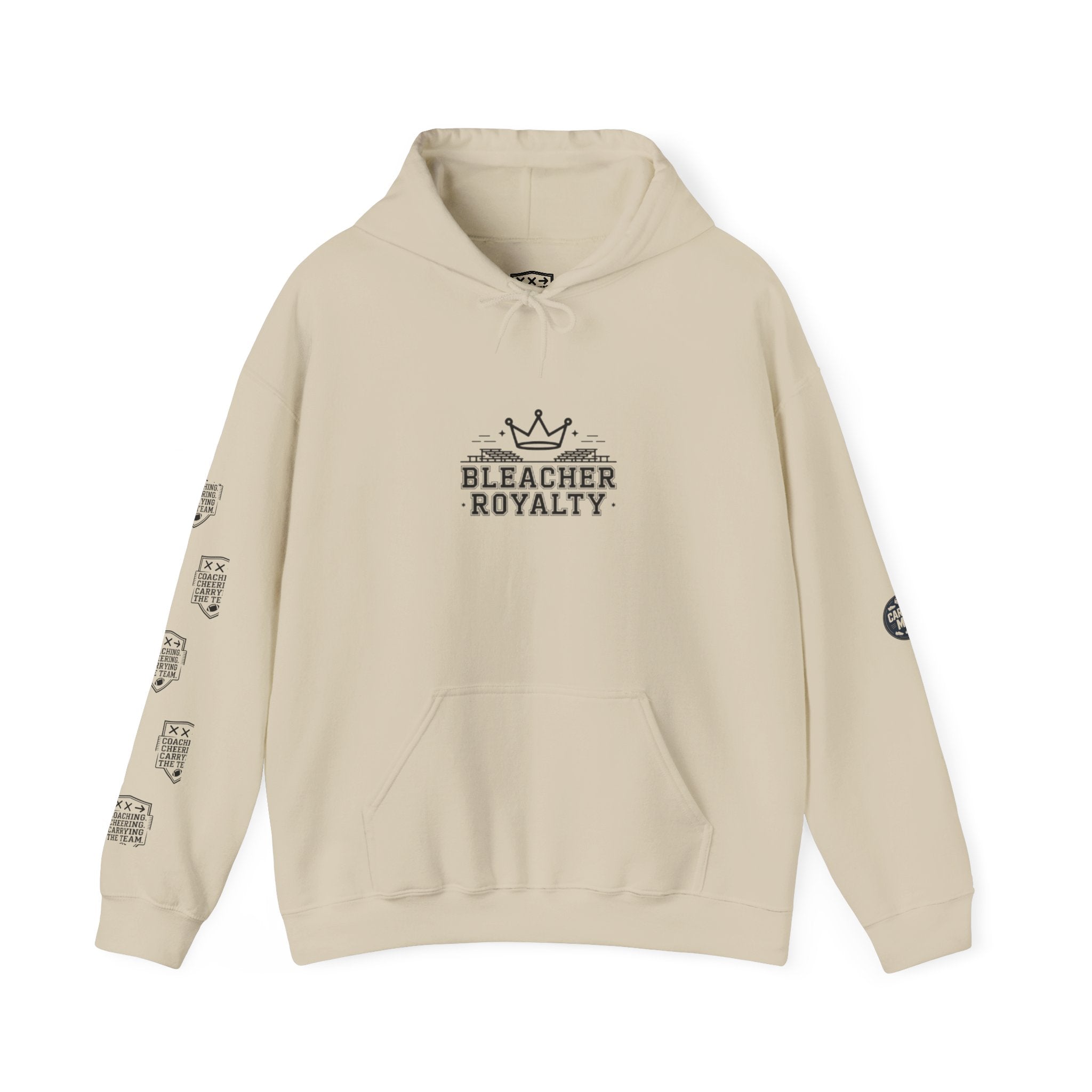 Bleacher Royalty Crown Insignia - Varsity Charm  -  Hooded Sweatshirt