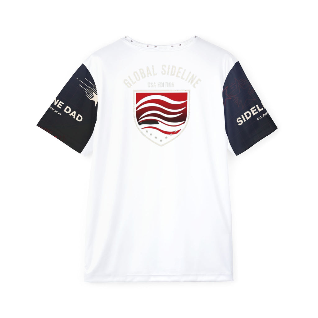 Patriotic World Cup 2026 Men’s Sports Jersey — Sideline USA Performance Team Tee