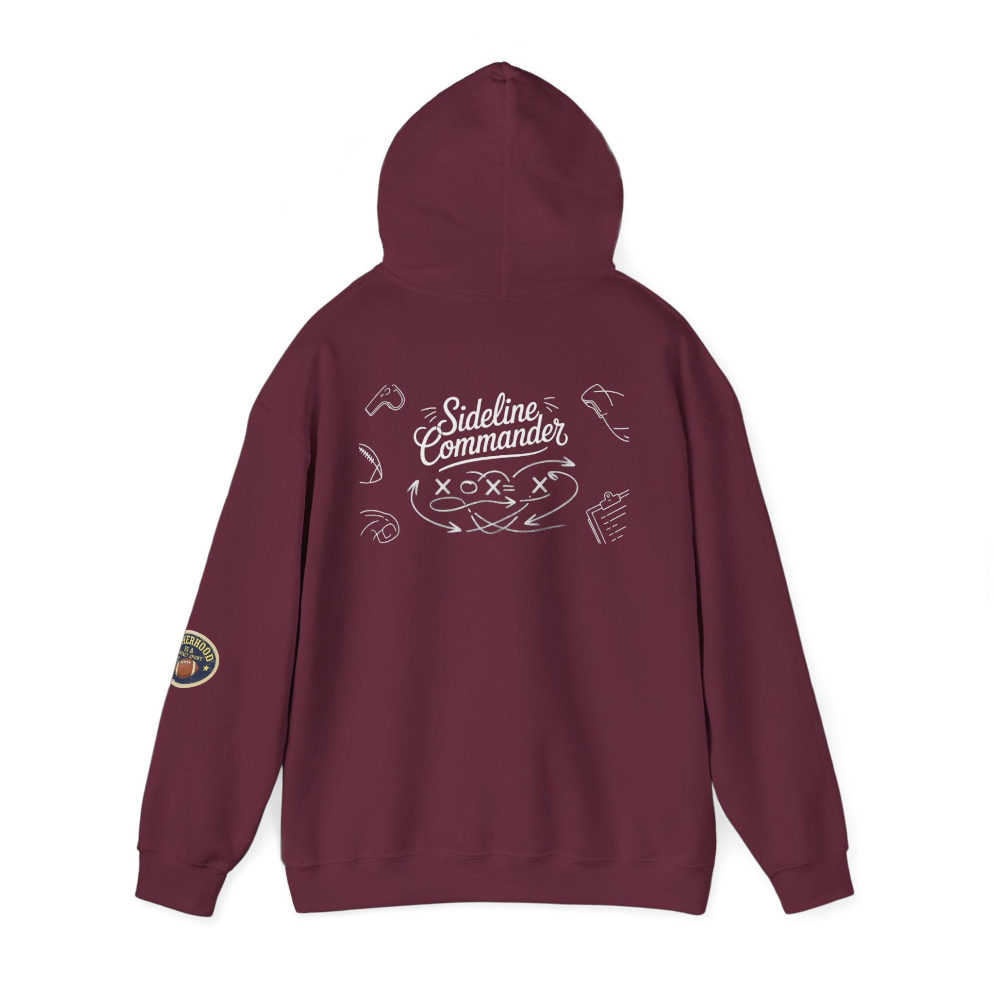 Sideline Commander Sports Parent Playbook  Hoodie — Athletic Team Spirit Sweatshirt