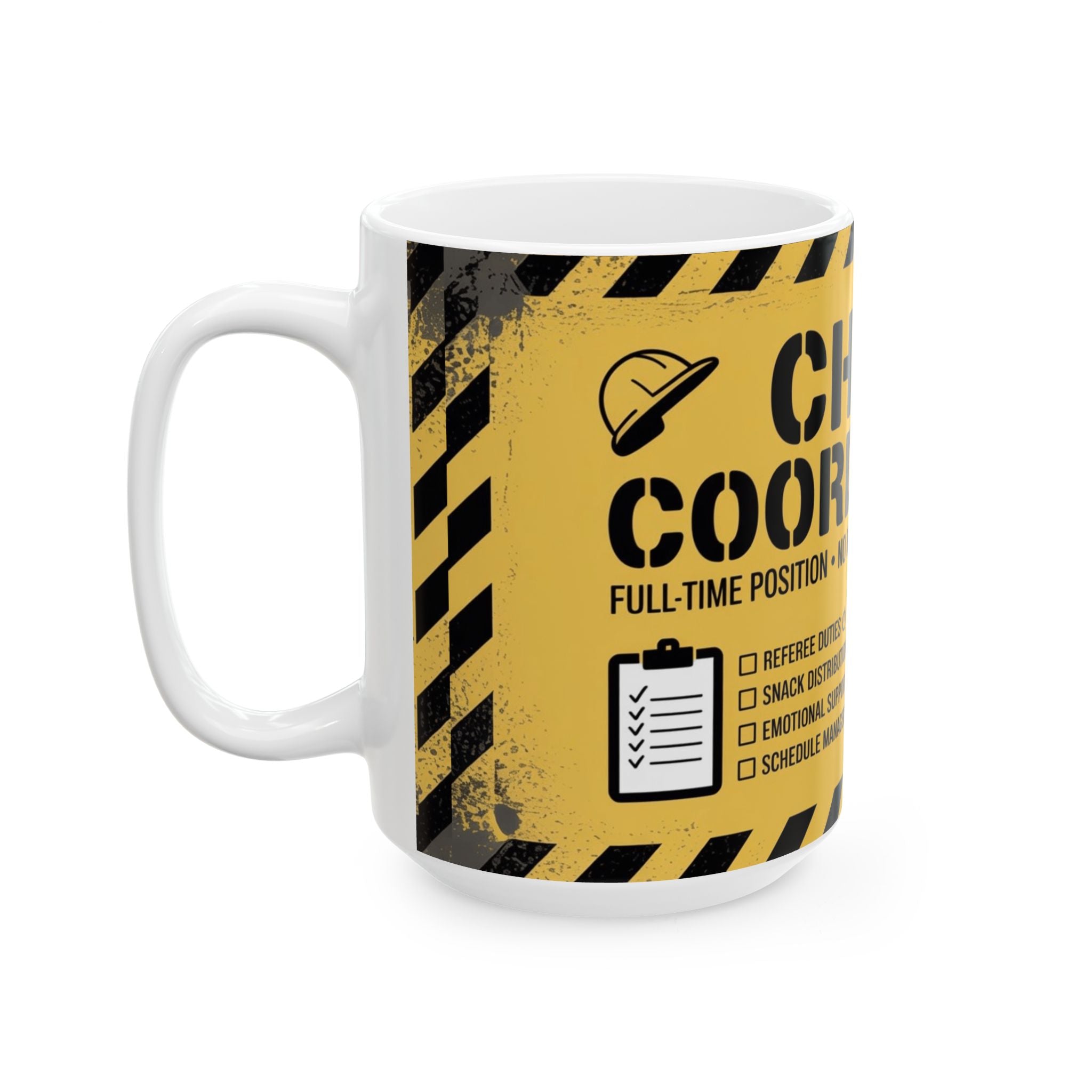 Chaos Coordinator Ceramic Mug — Funny Office Coffee Cup (11oz/15oz)