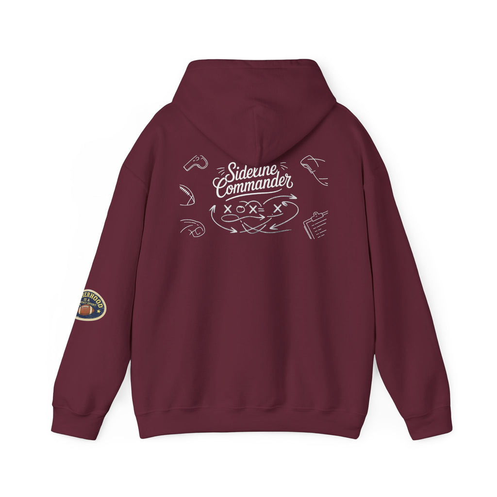 Sideline Commander Sports Parent Playbook  Hoodie — Athletic Team Spirit Sweatshirt
