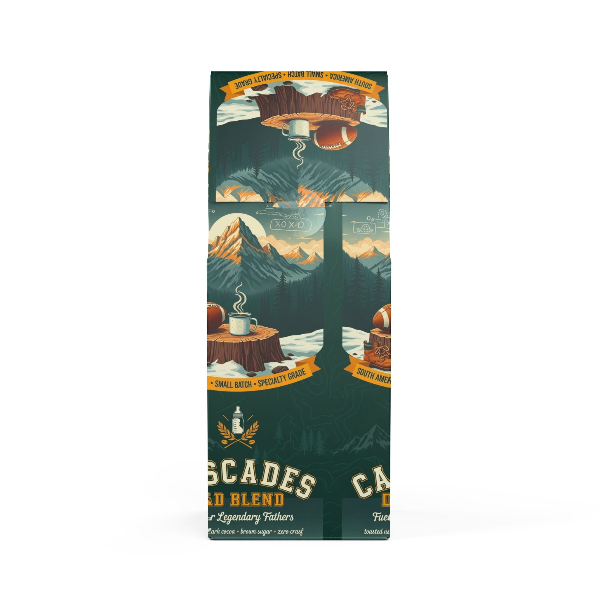 Cascades Dad Blend | Medium-Dark Roast Whole Bean & Ground Coffee (12 oz) – Specialty Grade