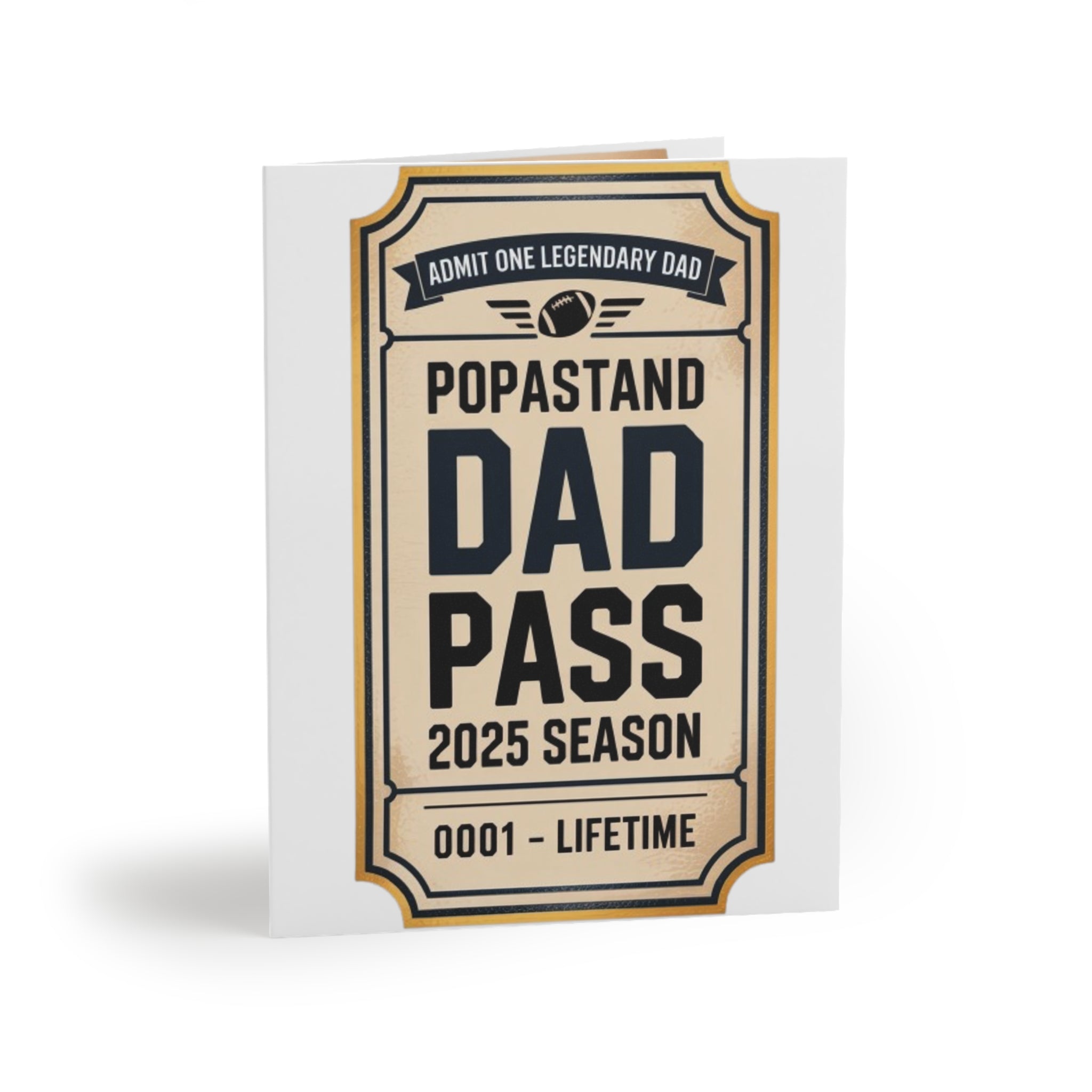 Greeting Cards Set Gold Foil Style - POPASTAND DAD PASS 2025 Season