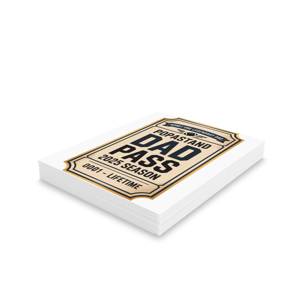 Greeting Cards Set Gold Foil Style - POPASTAND DAD PASS 2025 Season