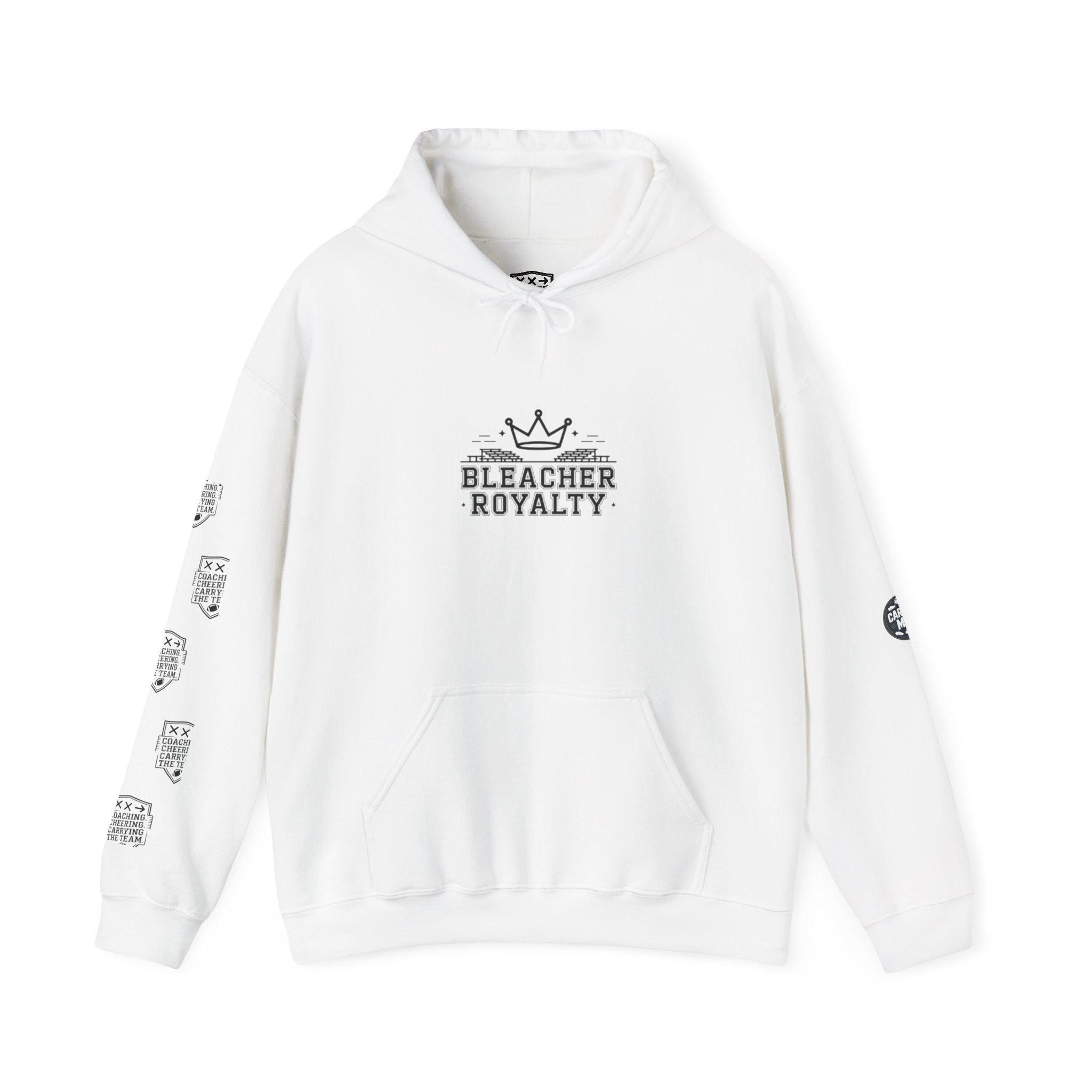 Bleacher Royalty Crown Insignia - Varsity Charm  -  Hooded Sweatshirt