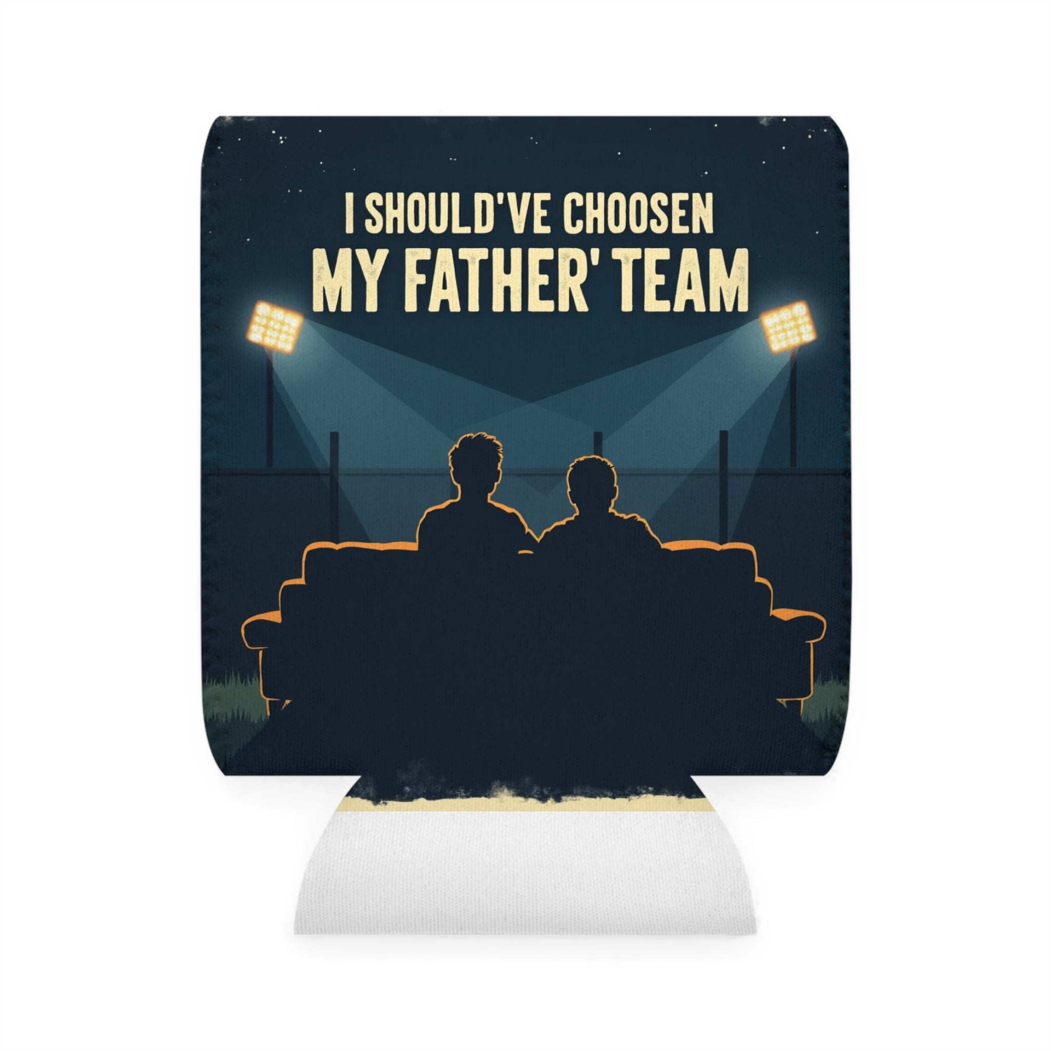 Father vs Son Sports Rivalry Can Cooler Sleeve