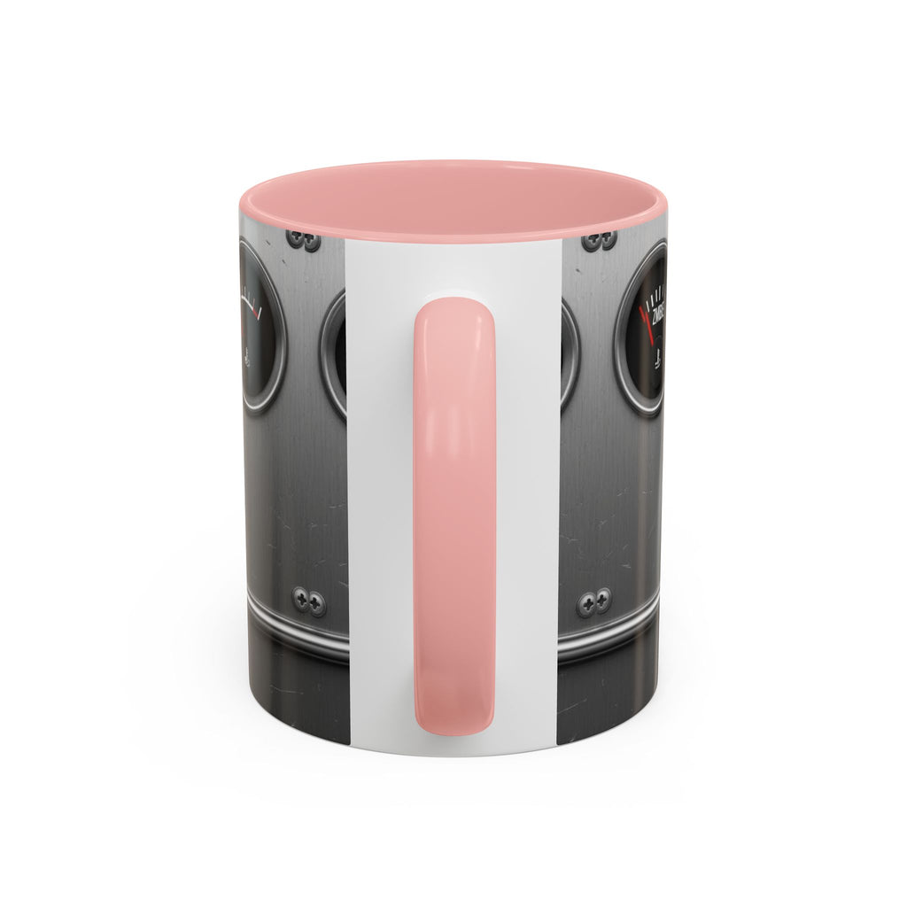 Accent Coffee Mug — "Premium Dad Fuel: Legendary Dad Mode Activated" Vintage Gauge Design