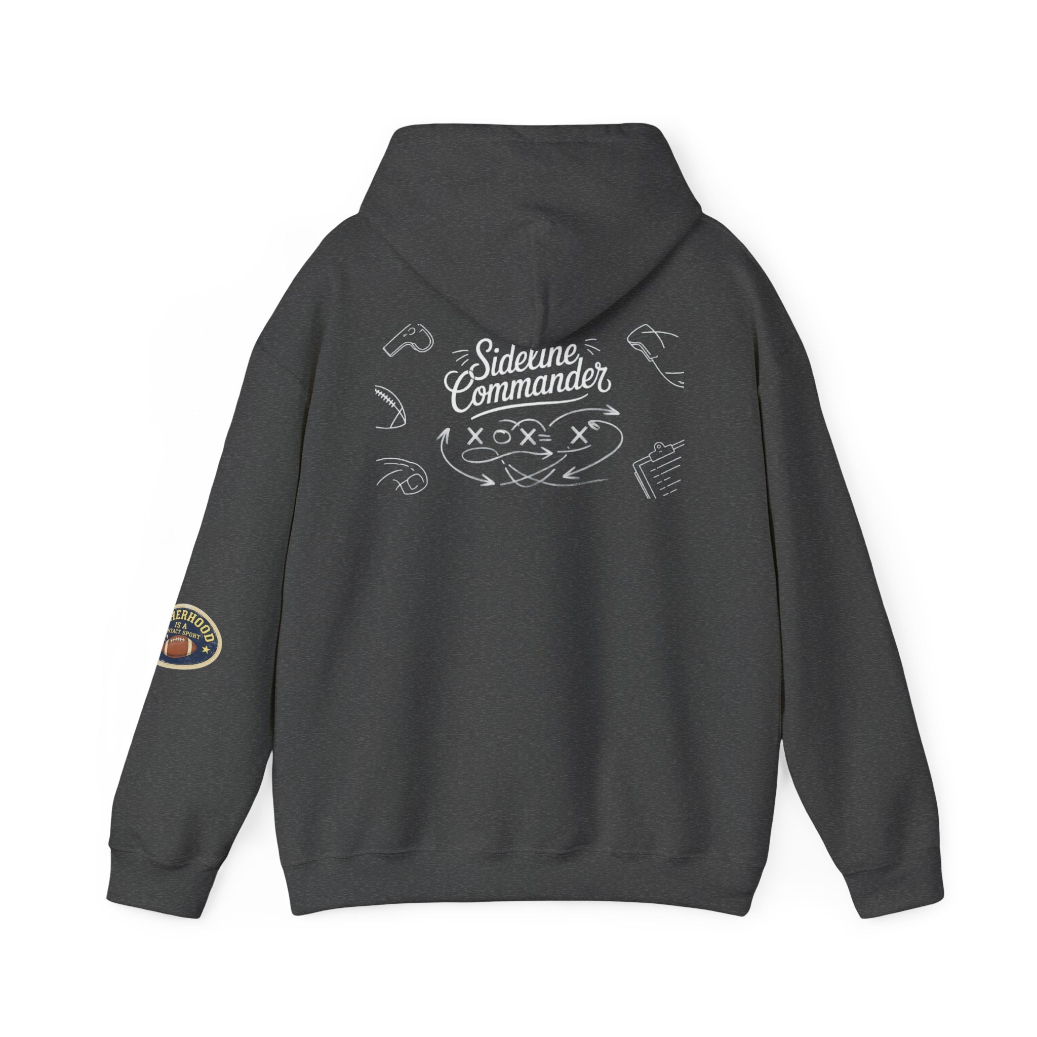 Sideline Commander Sports Parent Playbook  Hoodie — Athletic Team Spirit Sweatshirt