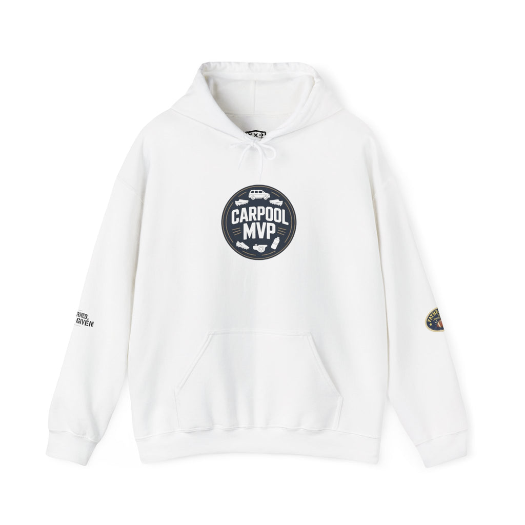 Carpool MVP Hoodie — Funny Carpool Mom/Dad Crewneck Sweatshirt