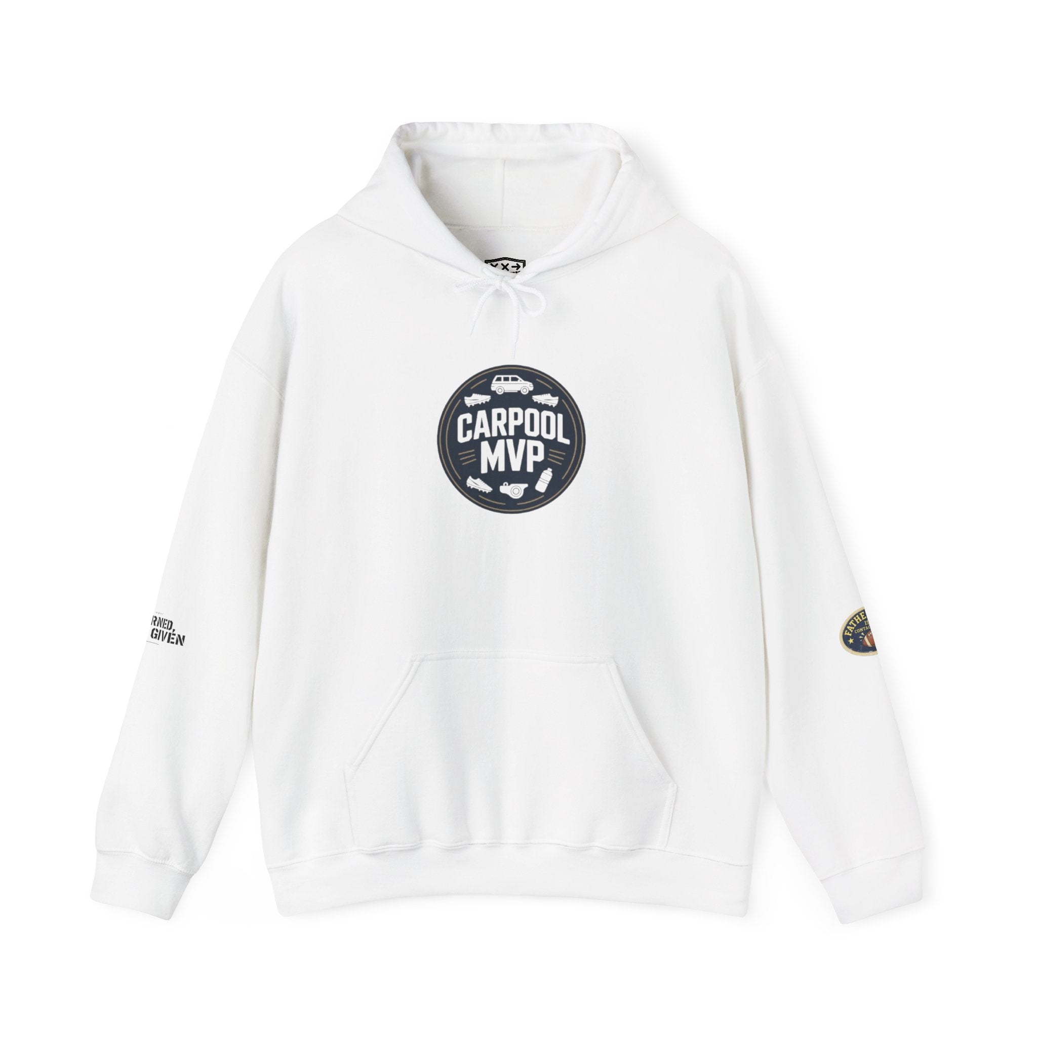 Carpool MVP Hoodie — Funny Carpool Mom/Dad Crewneck Sweatshirt