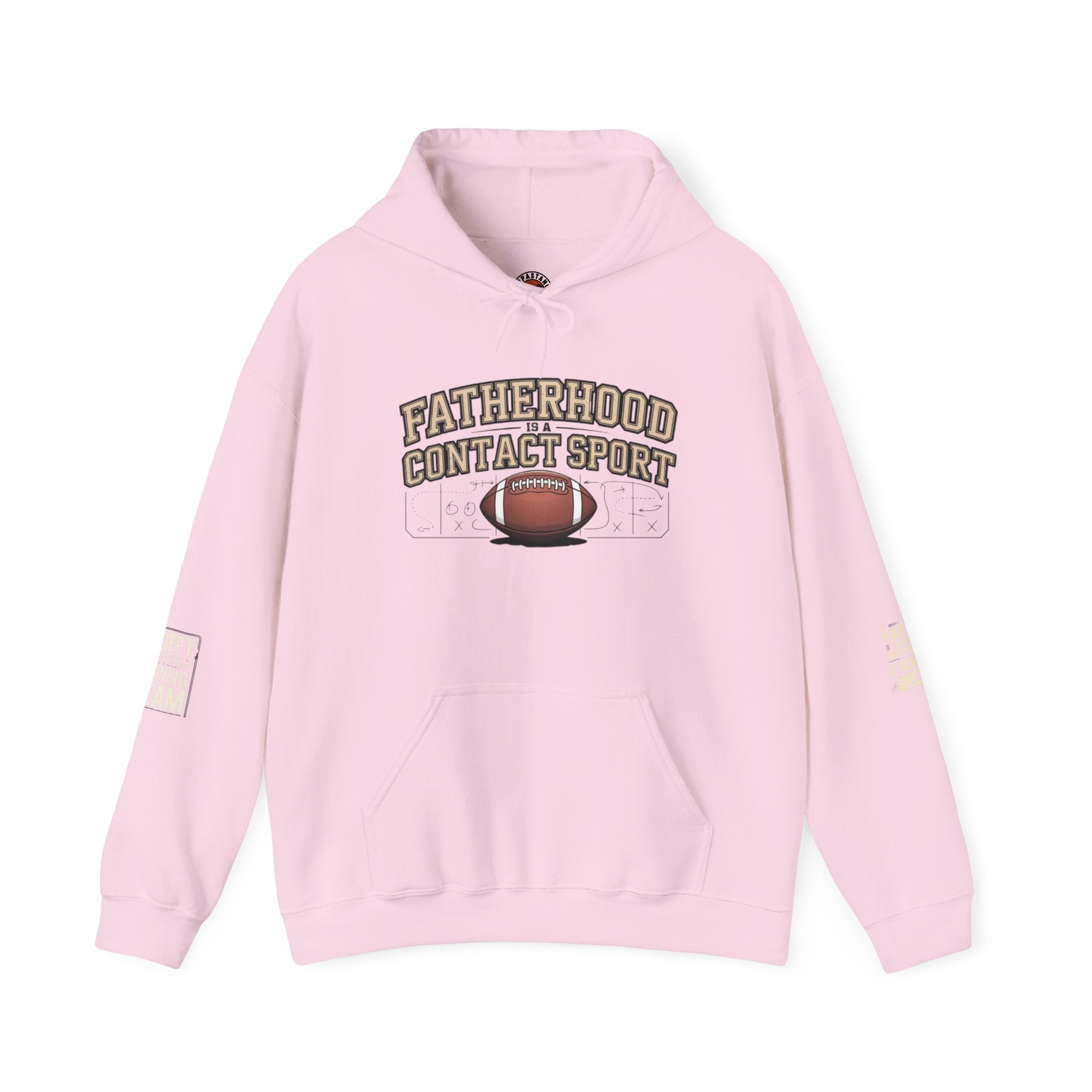 Vintage 1970s College Football Hoodie - Fatherhood is a Contact Sport