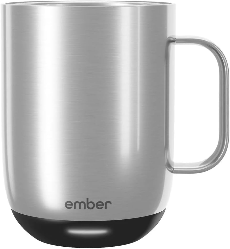 Ember Temperature Control Smart Mug 2, 14 Oz, App-Controlled Heated Coffee Mug with 80 Min Battery Life and Improved Design, Black