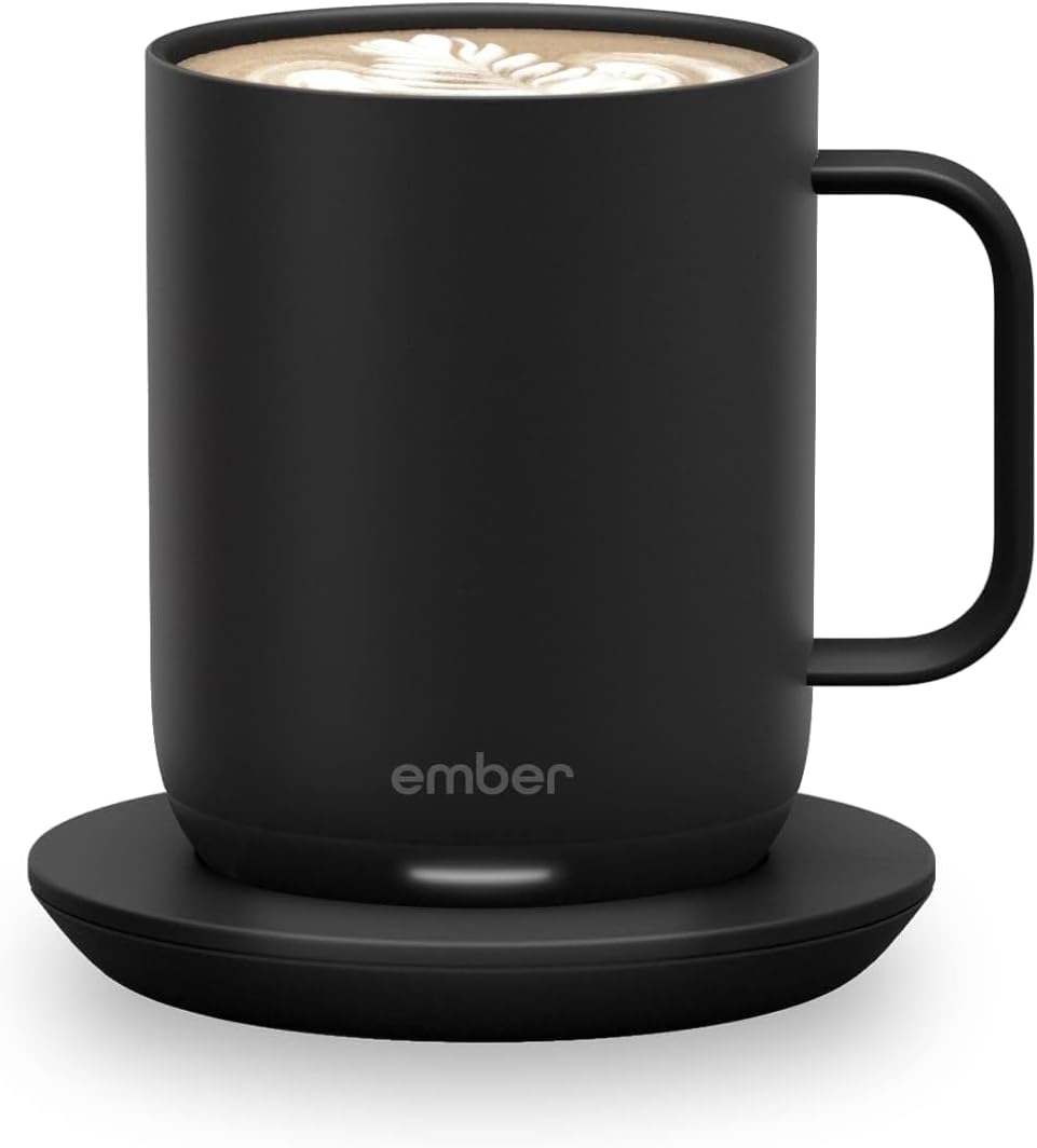 Ember Temperature Control Smart Mug 2, 14 Oz, App-Controlled Heated Coffee Mug with 80 Min Battery Life and Improved Design, Black