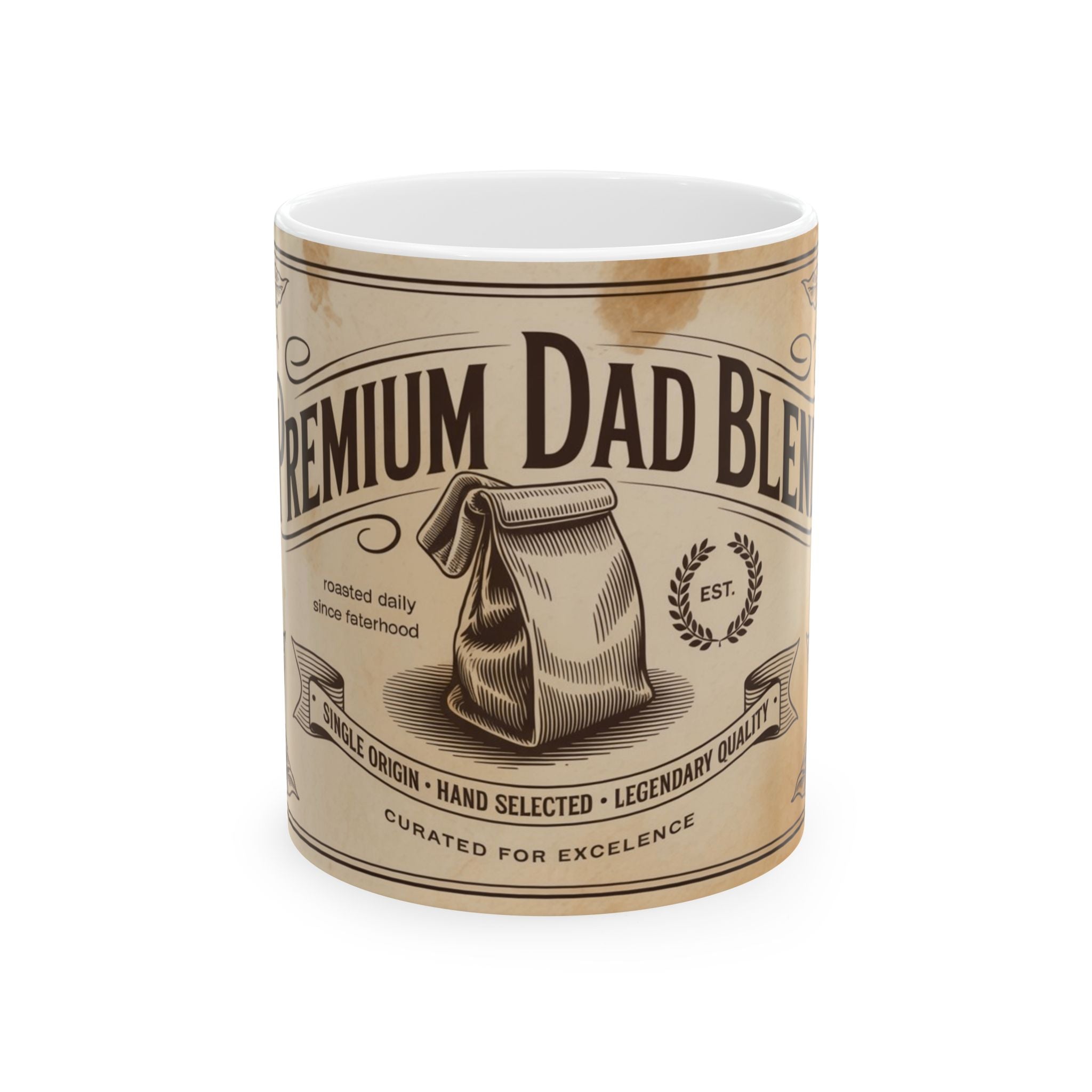 Premium Dad Blend Ceramic Mug, (11oz, 15oz)