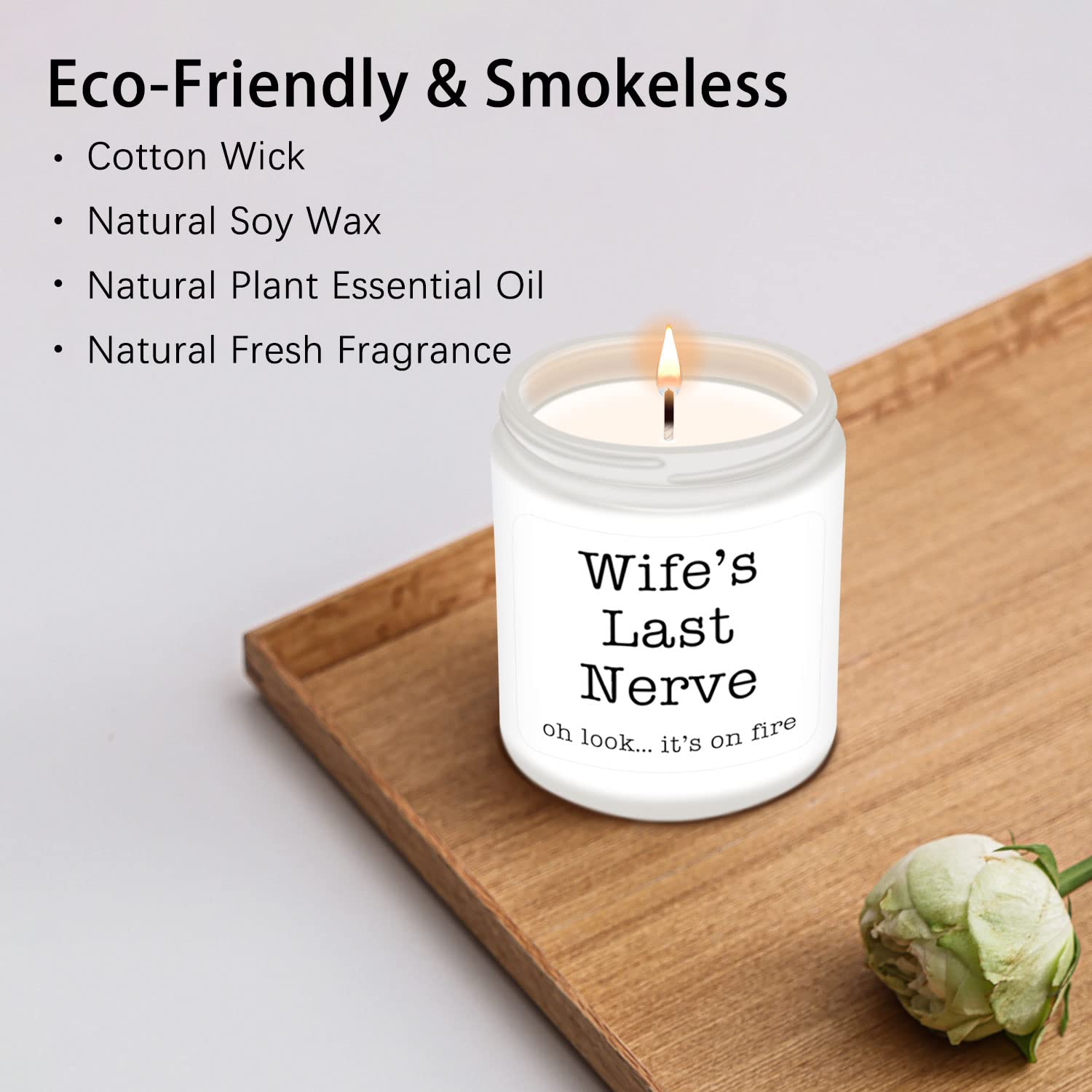 Homsolver Dad Gifts from Daughter Son, Gift for Dad Who Wants Nothing, Birthday Fathers Day Christmas for Stepdad Adoptive Father, Dad's Last Nerve Sandalwood Scented Candle