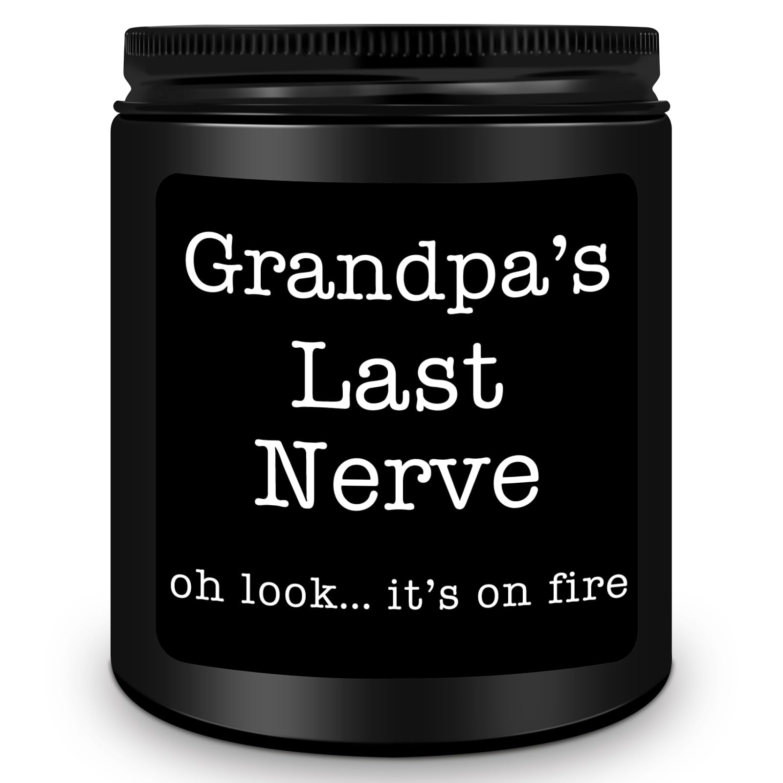 Homsolver Dad Gifts from Daughter Son, Gift for Dad Who Wants Nothing, Birthday Fathers Day Christmas for Stepdad Adoptive Father, Dad's Last Nerve Sandalwood Scented Candle