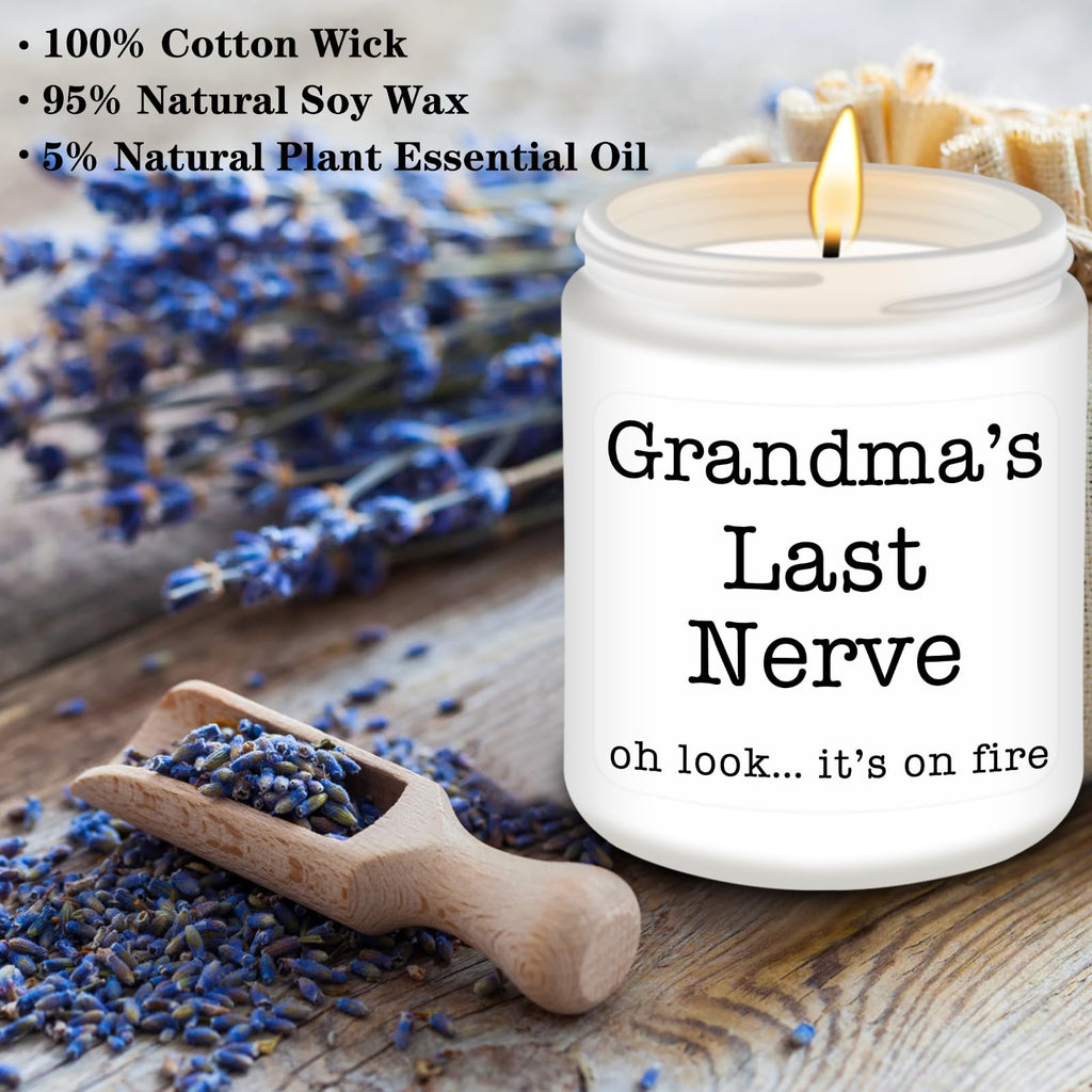 Homsolver Dad Gifts from Daughter Son, Gift for Dad Who Wants Nothing, Birthday Fathers Day Christmas for Stepdad Adoptive Father, Dad's Last Nerve Sandalwood Scented Candle
