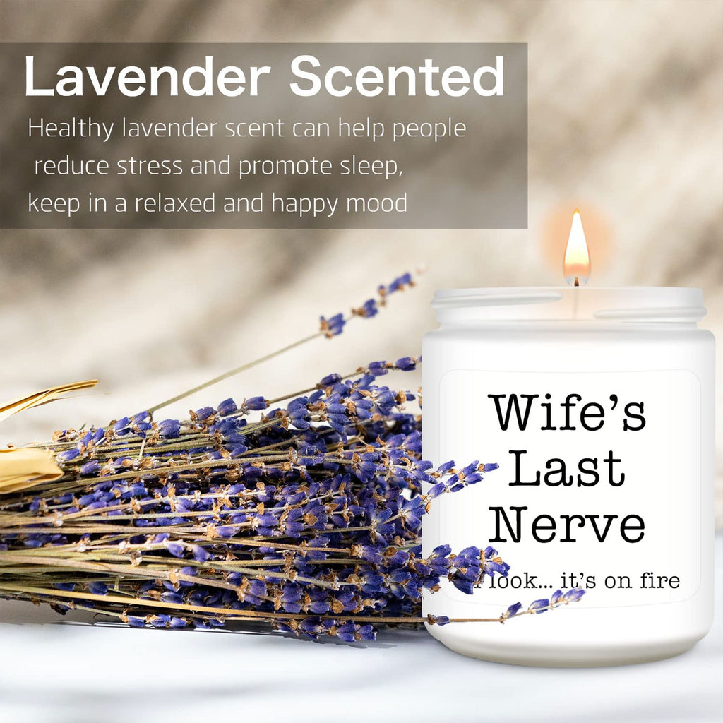 Homsolver Dad Gifts from Daughter Son, Gift for Dad Who Wants Nothing, Birthday Fathers Day Christmas for Stepdad Adoptive Father, Dad's Last Nerve Sandalwood Scented Candle