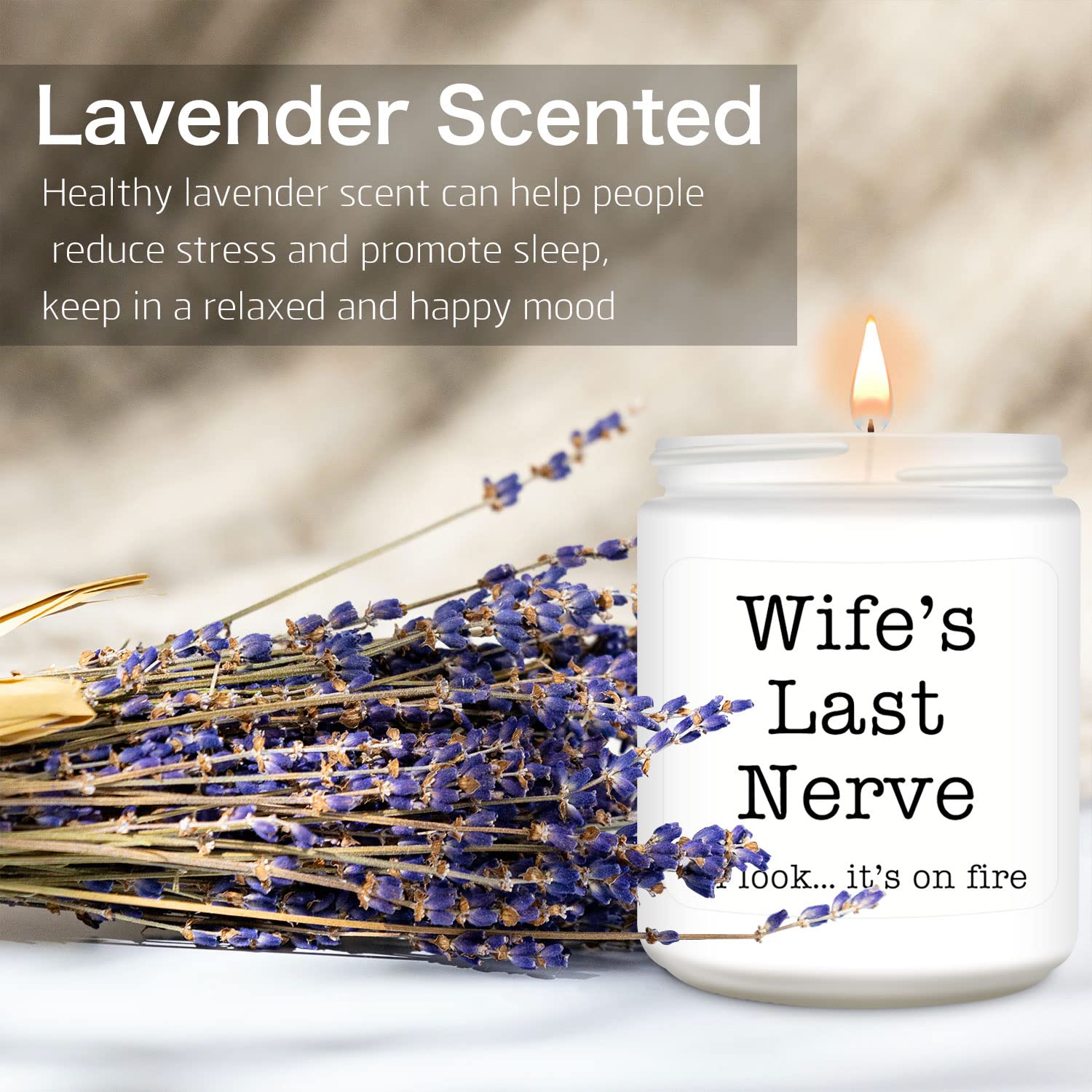 Homsolver Dad Gifts from Daughter Son, Gift for Dad Who Wants Nothing, Birthday Fathers Day Christmas for Stepdad Adoptive Father, Dad's Last Nerve Sandalwood Scented Candle