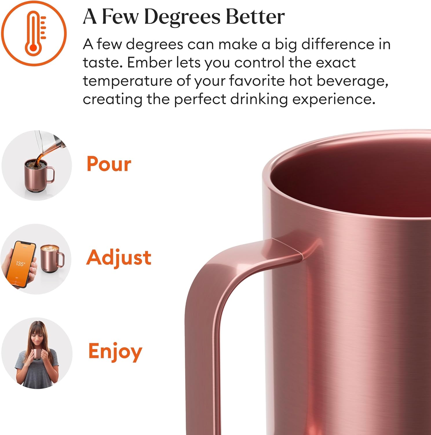 Ember Temperature Control Smart Mug 2, 14 Oz, App-Controlled Heated Coffee Mug with 80 Min Battery Life and Improved Design, Black