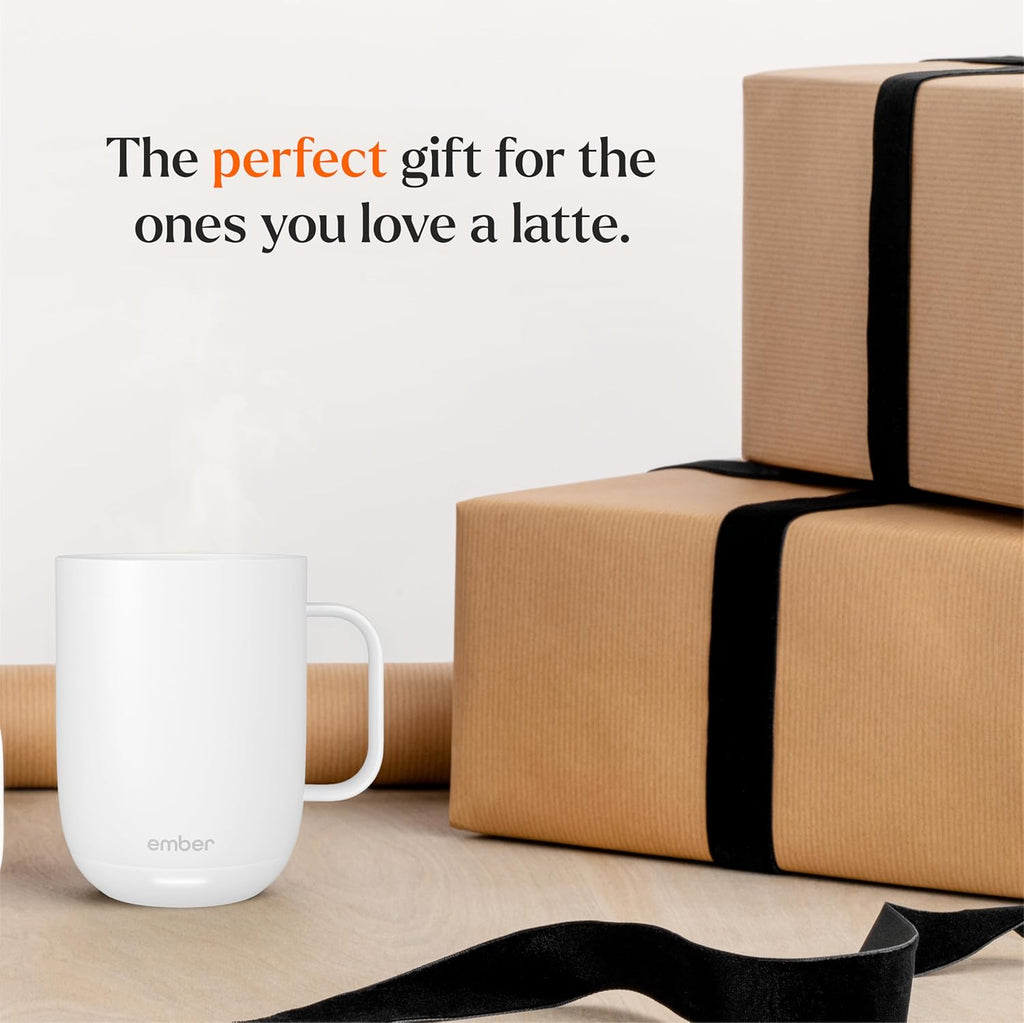 Ember Temperature Control Smart Mug 2, 14 Oz, App-Controlled Heated Coffee Mug with 80 Min Battery Life and Improved Design, Black