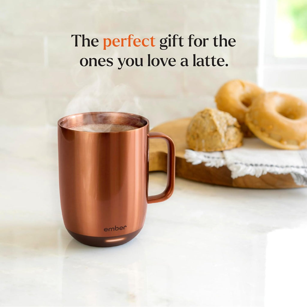 Ember Temperature Control Smart Mug 2, 14 Oz, App-Controlled Heated Coffee Mug with 80 Min Battery Life and Improved Design, Black