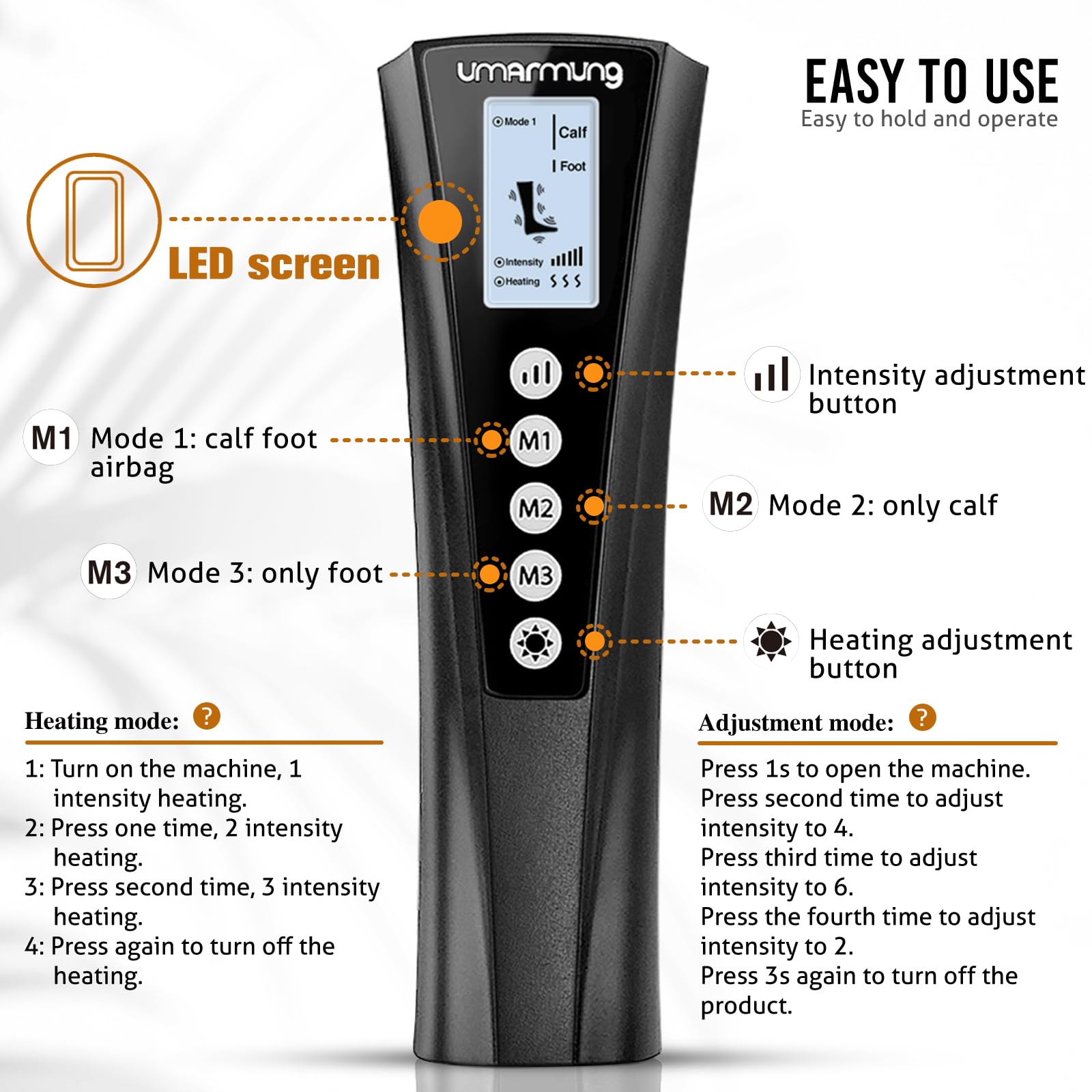 Gifts for Men, Women, Dad, Mom, Mothers Day, Fathers Day, Christmas, Birthday, Air Compression Massager with Heat for Foot, Leg, Knee, Works for Vericose Veins, Muscle Fatigue, Cramps, Swelling, Edema