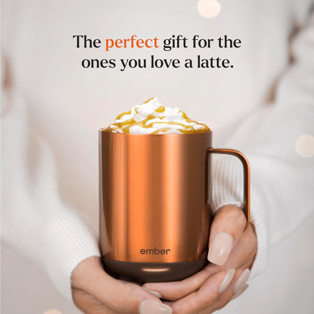 Ember Temperature Control Smart Mug 2, 14 Oz, App-Controlled Heated Coffee Mug with 80 Min Battery Life and Improved Design, Black