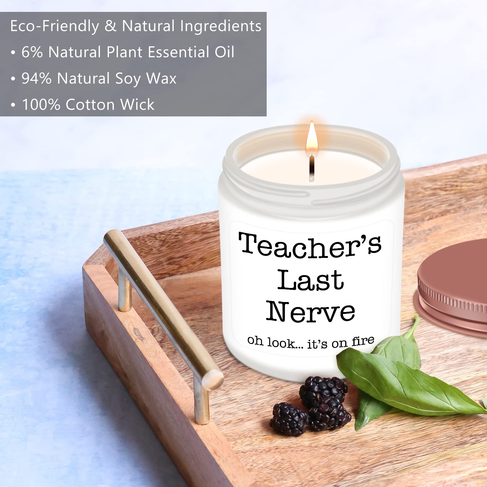 Homsolver Dad Gifts from Daughter Son, Gift for Dad Who Wants Nothing, Birthday Fathers Day Christmas for Stepdad Adoptive Father, Dad's Last Nerve Sandalwood Scented Candle