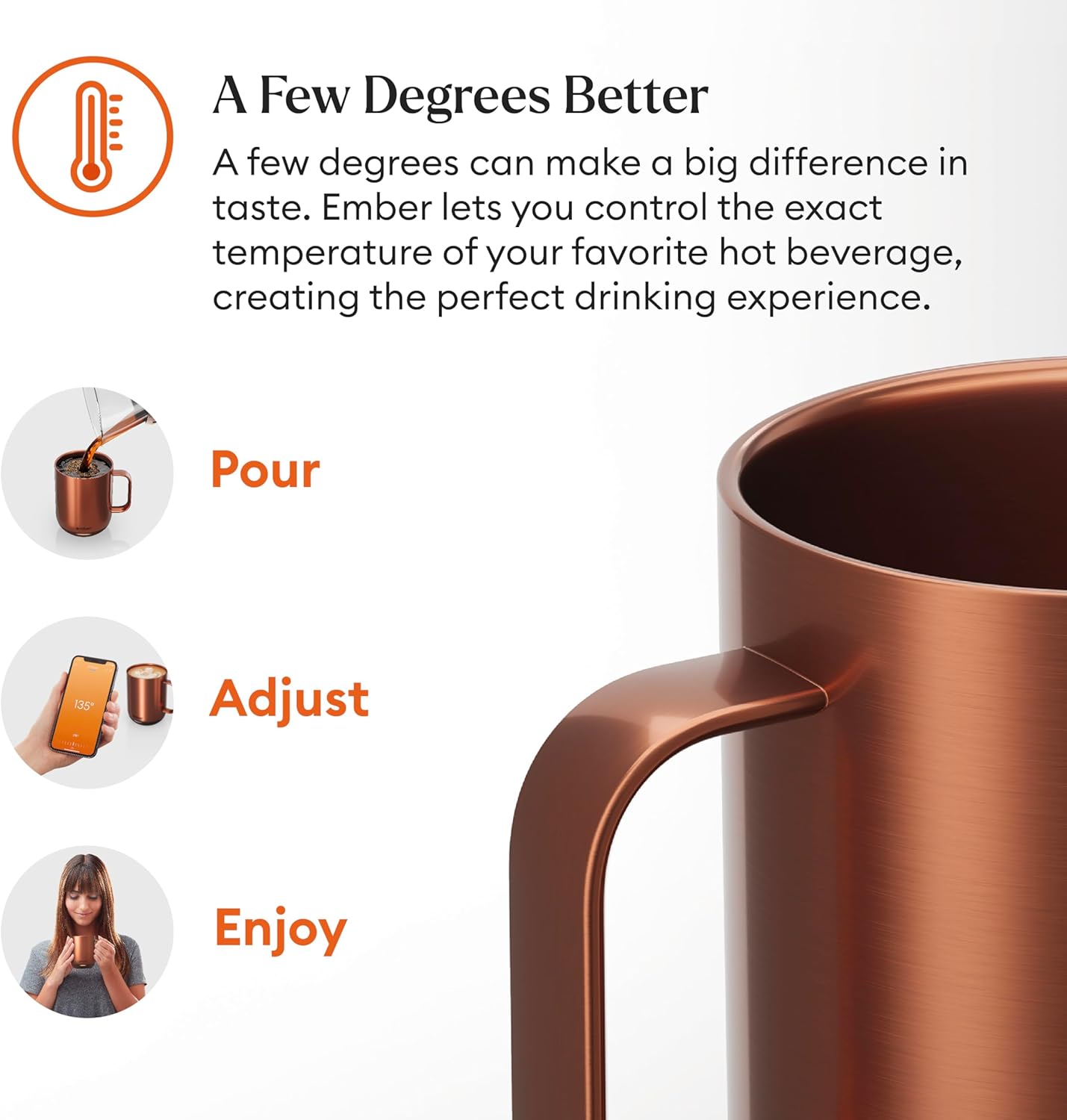 Ember Temperature Control Smart Mug 2, 14 Oz, App-Controlled Heated Coffee Mug with 80 Min Battery Life and Improved Design, Black