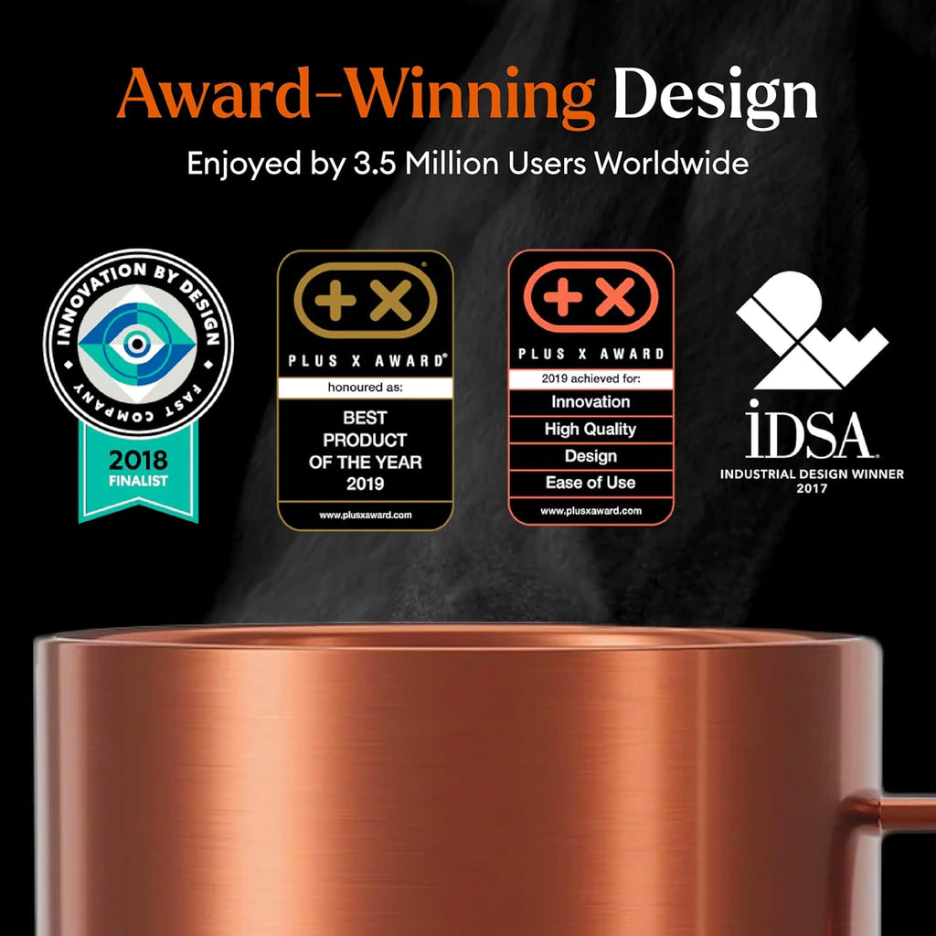 Ember Temperature Control Smart Mug 2, 14 Oz, App-Controlled Heated Coffee Mug with 80 Min Battery Life and Improved Design, Black