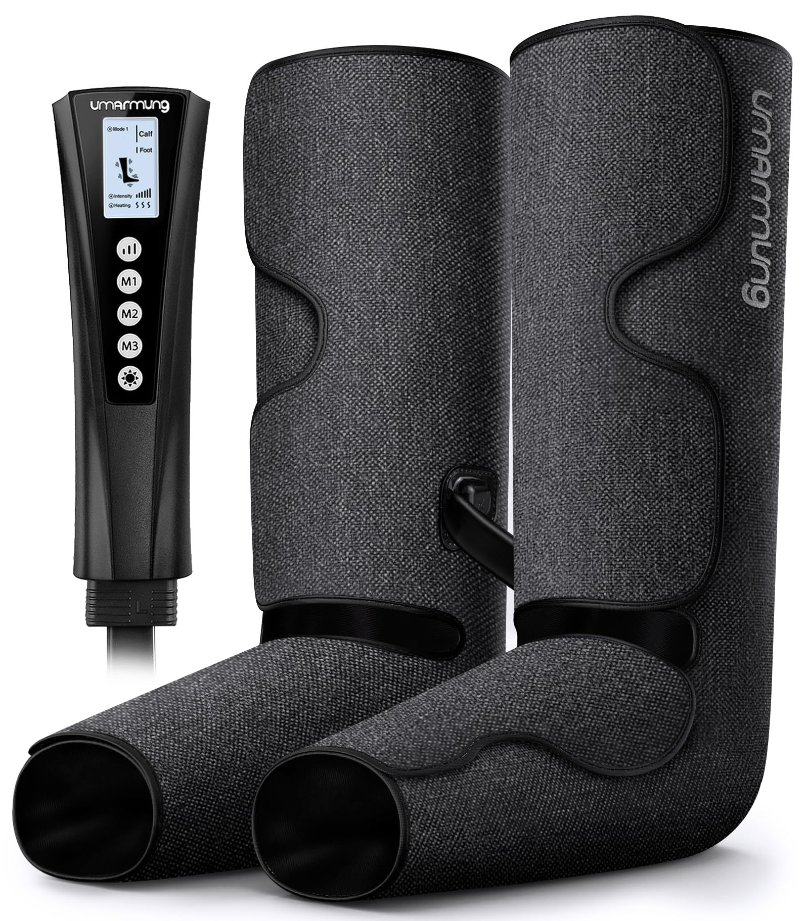 Gifts for Men, Women, Dad, Mom, Mothers Day, Fathers Day, Christmas, Birthday, Air Compression Massager with Heat for Foot, Leg, Knee, Works for Vericose Veins, Muscle Fatigue, Cramps, Swelling, Edema