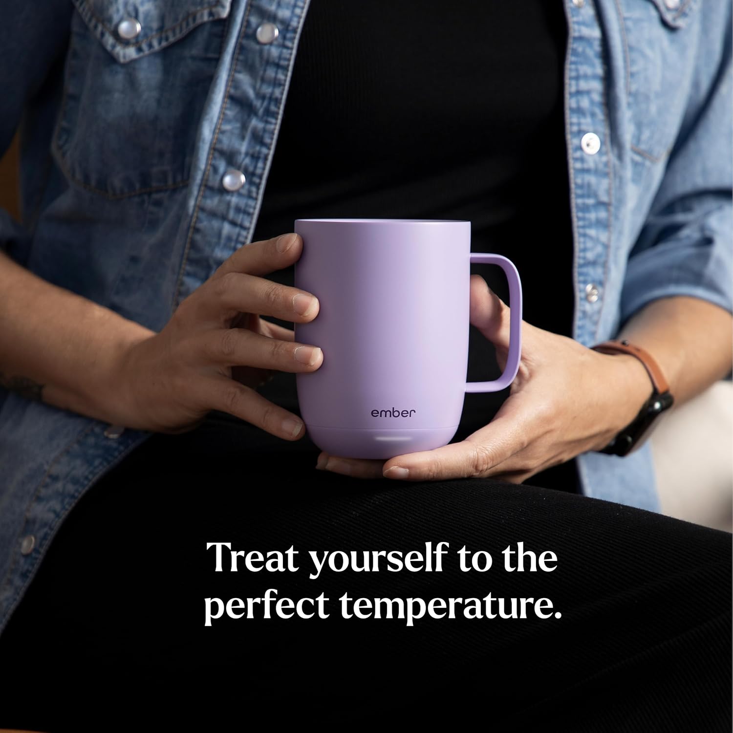 Ember Temperature Control Smart Mug 2, 14 Oz, App-Controlled Heated Coffee Mug with 80 Min Battery Life and Improved Design, Black