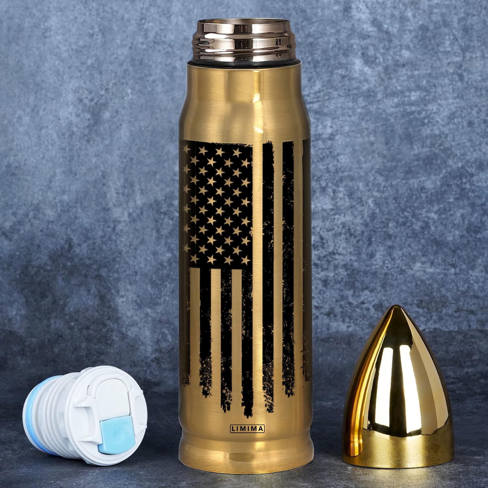 Gifts for Dad – Christmas, Xmas, Birthday Gift, Best Dad Ever Gift for Fathers Day, 17oz American Flag Tumbler, Thoughtful Present from Daughter, Son, for Husband from Wife