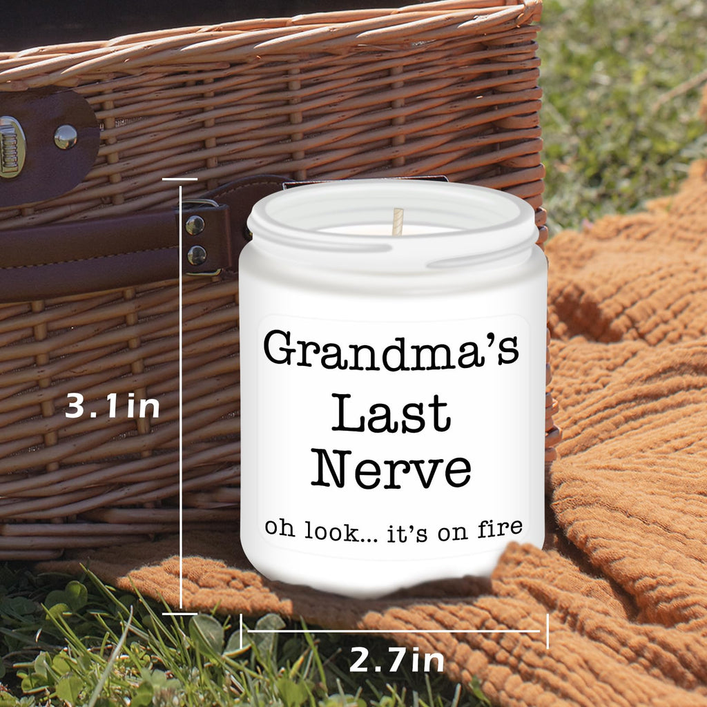 Homsolver Dad Gifts from Daughter Son, Gift for Dad Who Wants Nothing, Birthday Fathers Day Christmas for Stepdad Adoptive Father, Dad's Last Nerve Sandalwood Scented Candle