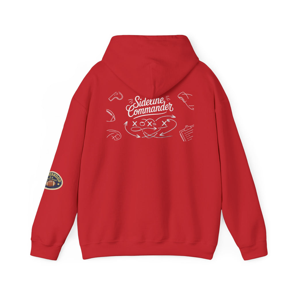 Sideline Commander Sports Parent Playbook  Hoodie — Athletic Team Spirit Sweatshirt