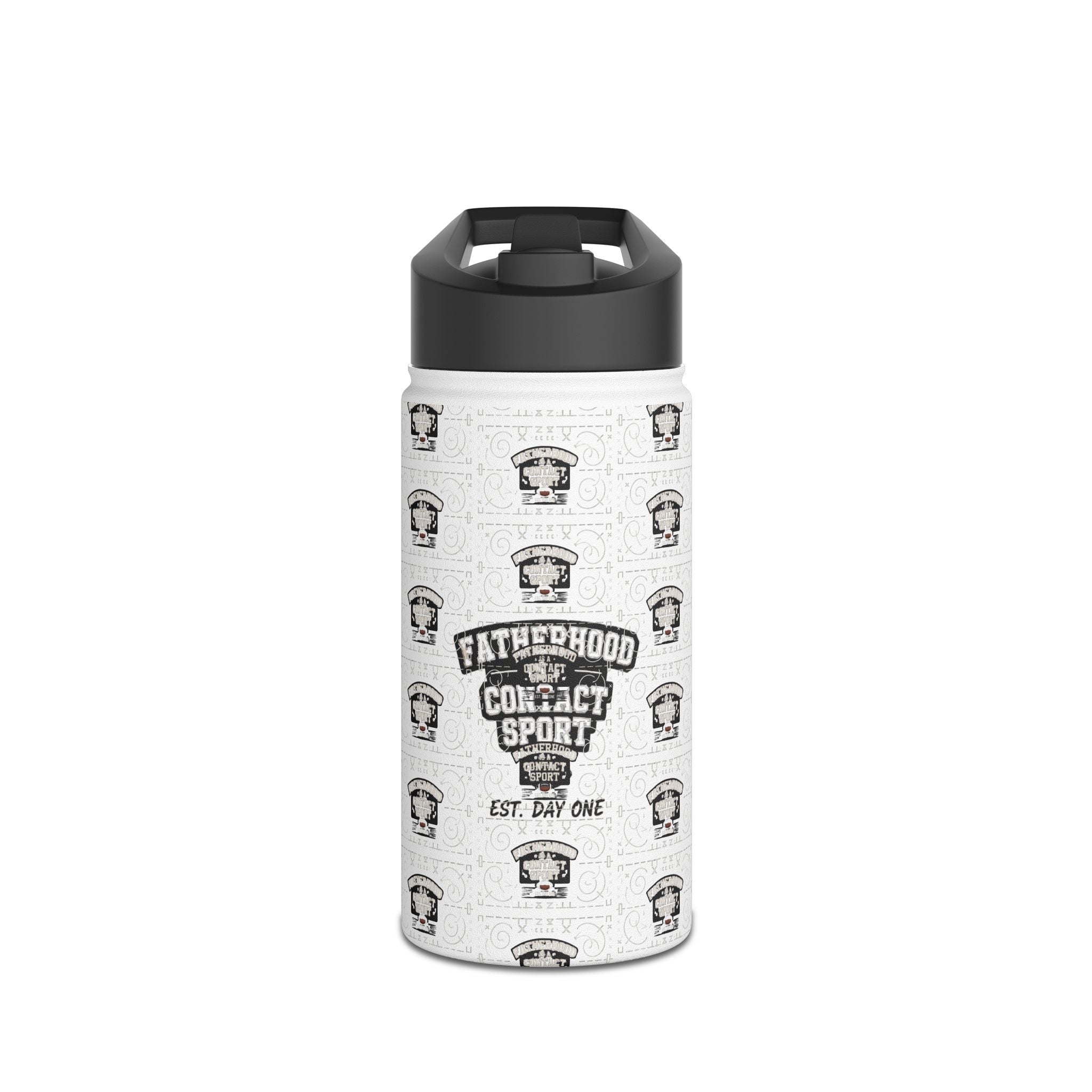 Fatherhood Is a Contact Sport Stainless Steel Water Bottle — Father’s Day Gift
